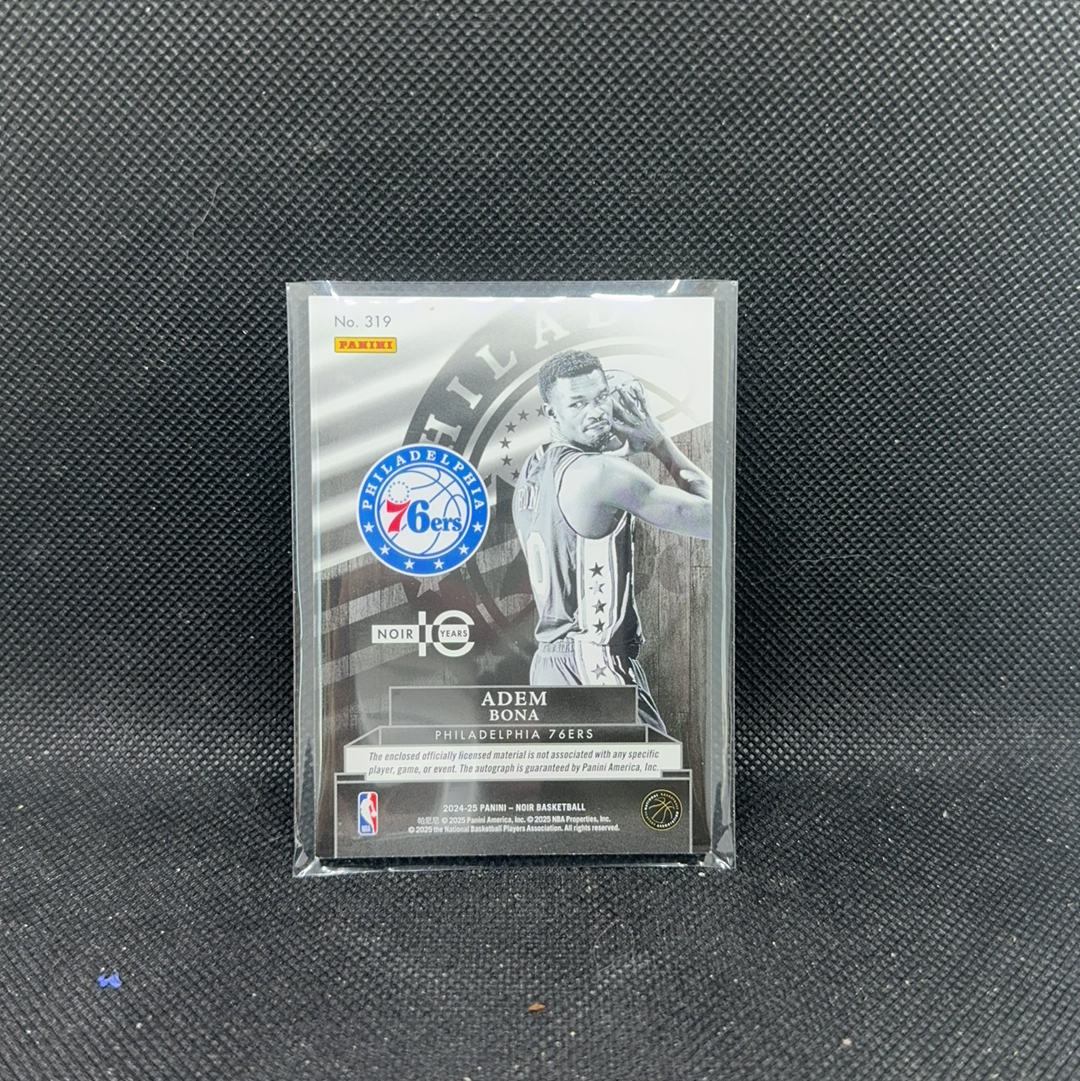 【Roseee代卖】Adem Bona 博纳 2024-25 Noir 诺尔 RC新秀 /49编 RPA 签字 卡签 球衣料实物料 Patch切割 76人队 月亮