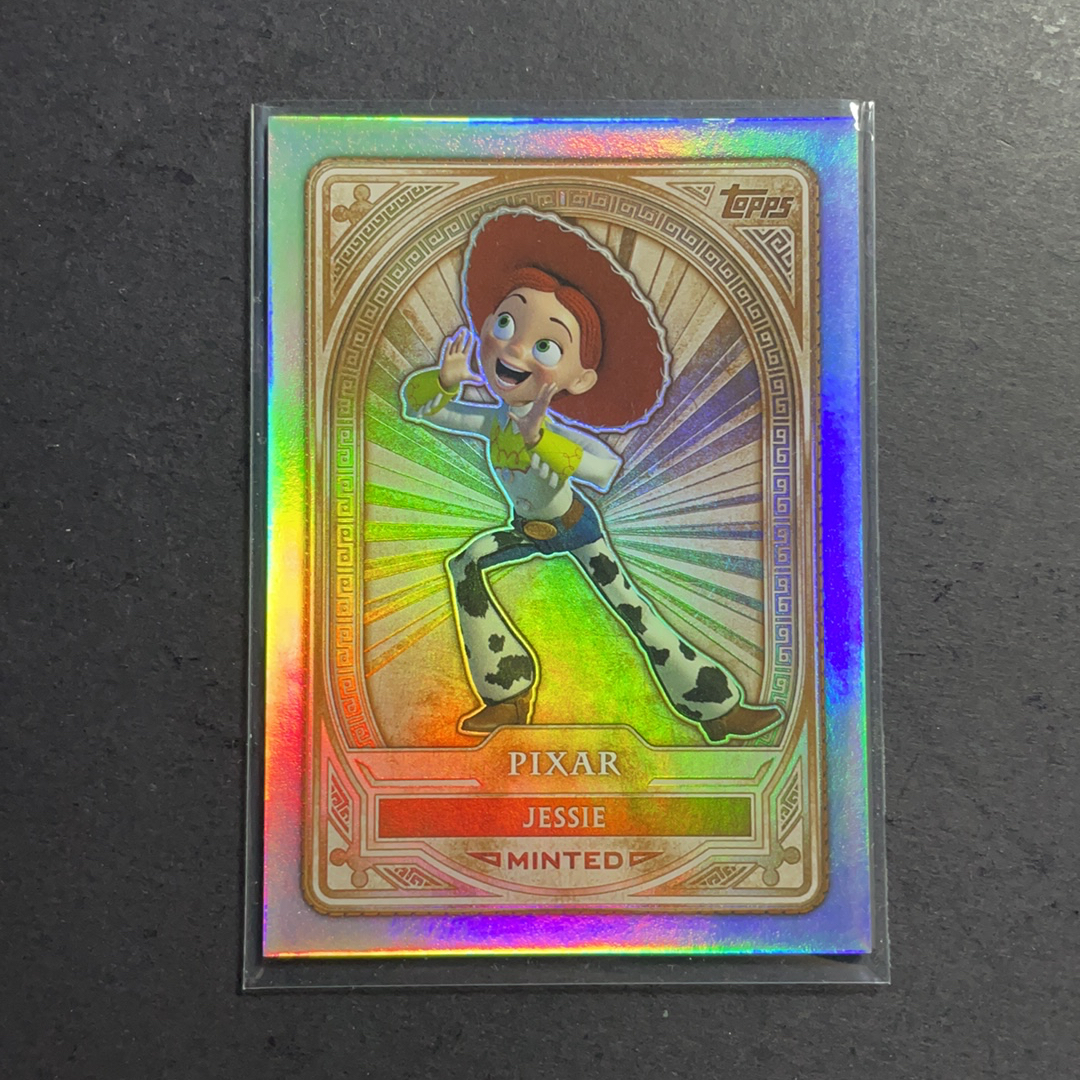 2024 Topps Disney 迪士尼MInt 杰茜 翠丝 玩具总动员 铜级别银折base序号20 2025 Topps Chrome Disney 迪士尼Mint系列