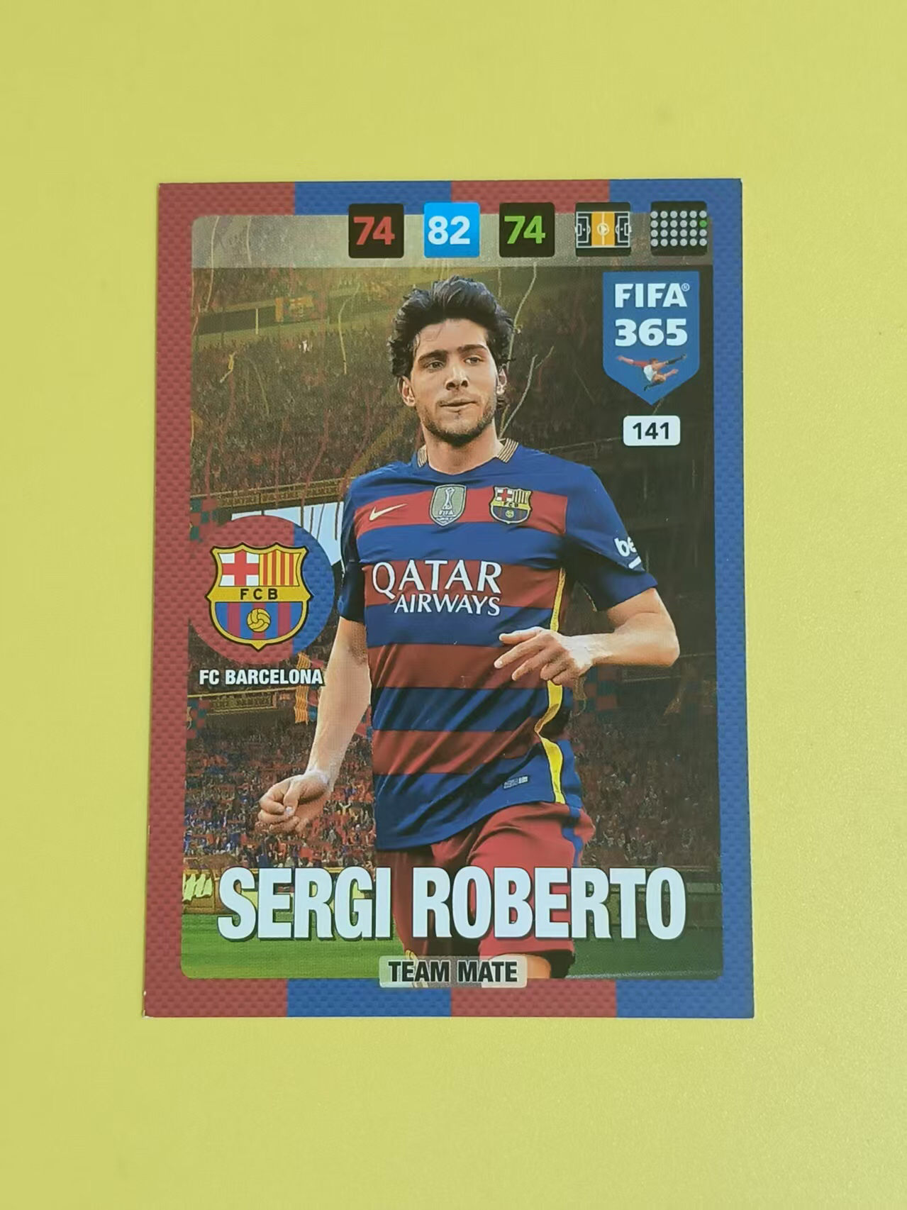 2014-15 Panini Adrenalyn XL Sergi Roberto 帕尼尼FIFA365 巴萨 罗贝托 游戏版 老卡