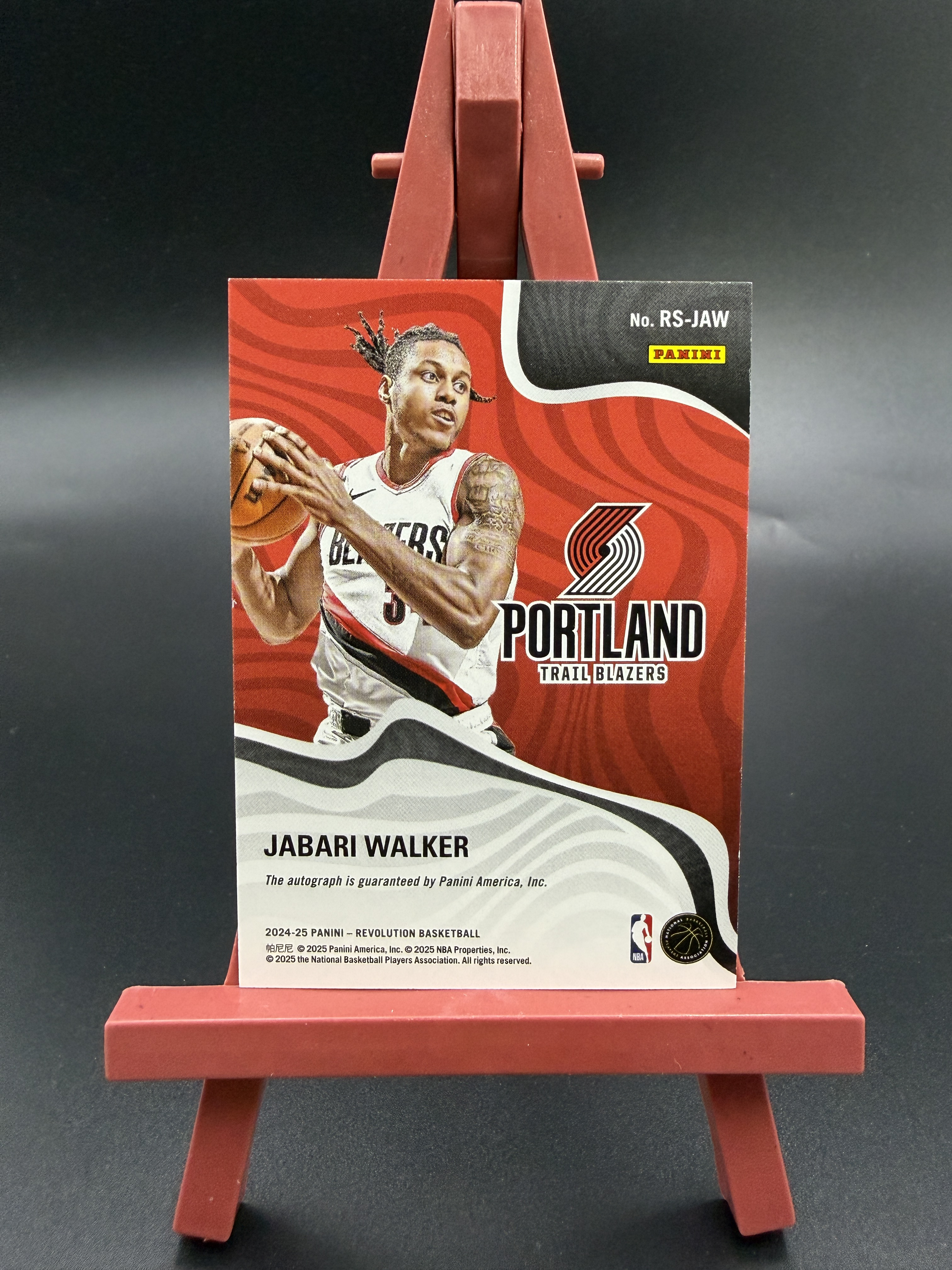 【西子拍卖】2024-25 Panini Revolution Jabari Walker 革命 贾巴里 沃克 签字 泡泡折 折射 开拓者 卡品如图 XZ86