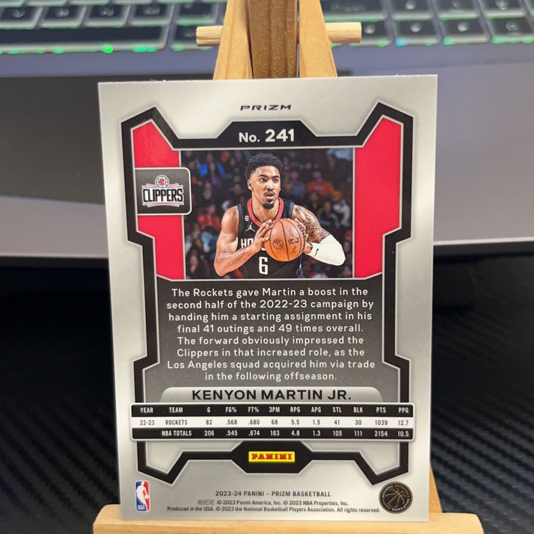2023-24 Panini Prizm Kenyon Martin Jr. 小肯扬 马丁 快船 银折 折射 prizm系列 pz 卡品如图 凑图必备 值得收藏!免费代卖!