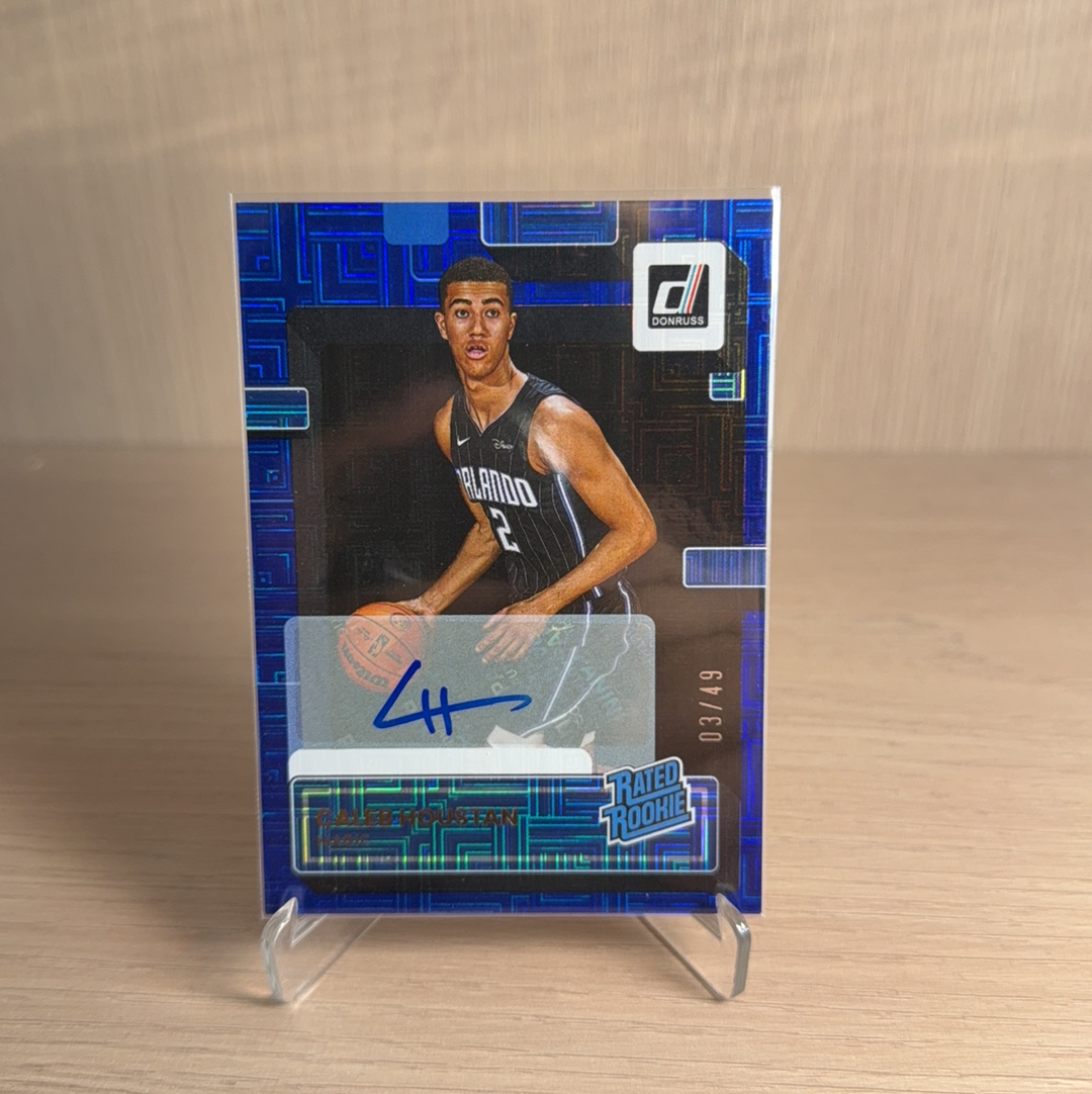 2022-23 Panini Donruss Caleb Houstan RC 魔术 新秀 RC 凯莱布 修斯坦 /49编 迷宫折 签字 贴签 折射 杜蕾斯 卡品如图 值得收藏!!【免费代卖】