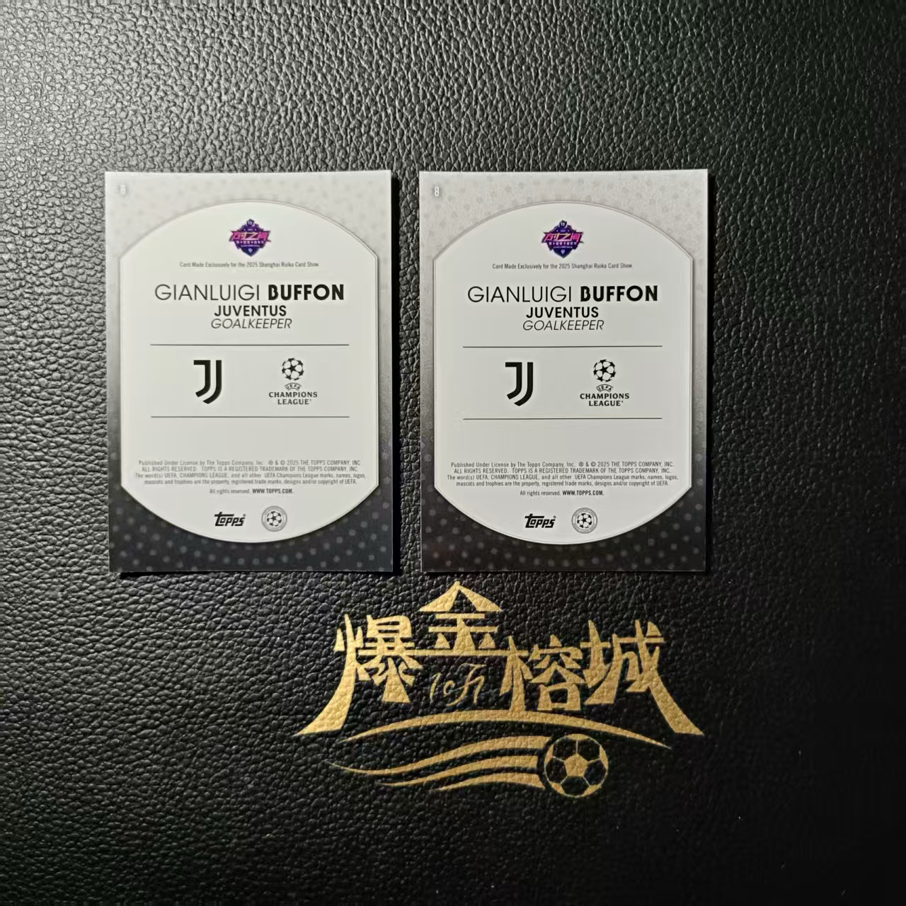 2024-25 【 爆金榕城 】 Topps Ruika Card Show Francesco 布冯 睿卡嘉年华 展会限定 瑕疵如图 卡品如图 微瑕 包包