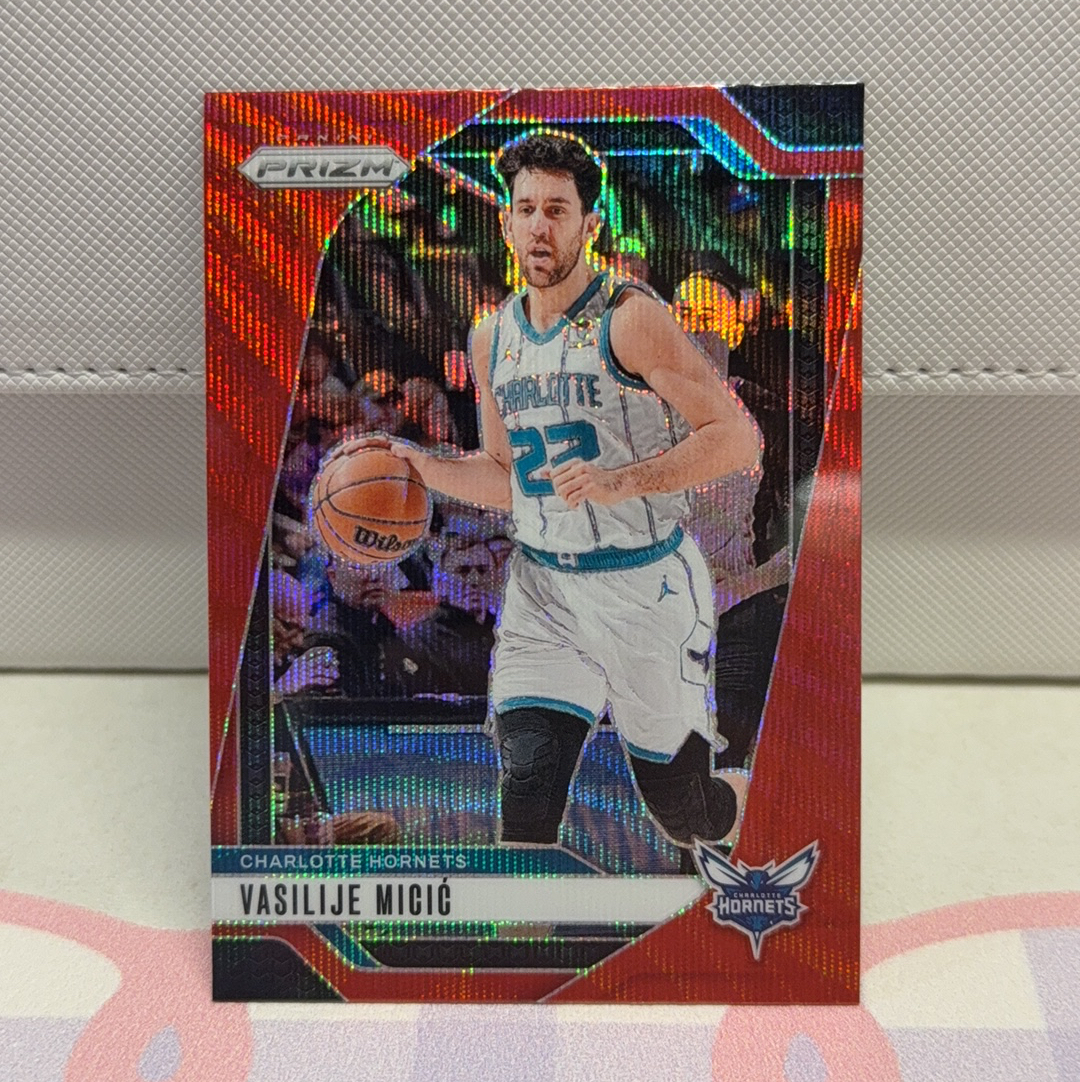 2024-25 Panini Prizm Vasilije Micic 黄蜂 米西奇 三球 拉梅洛 鲍尔 队友 红波纹折 折射 卡品如图 专收必备