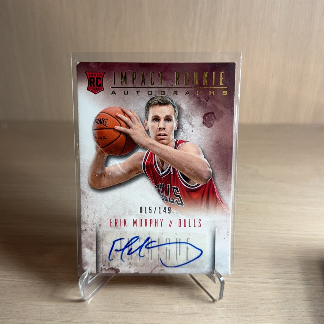 2013-14 Panini Intrigue Erik Murphy RC 【免费代卖】阴谋系列 公牛 新秀 RC 埃里克 墨菲 /149编 折射 签字 贴签 专收收藏必备