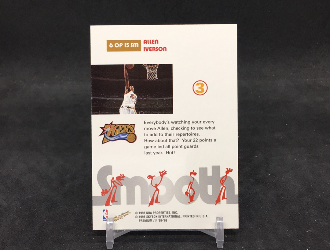 【DC拍卖】11.17 SKYBOX PREMIUM 大比例SMOOTH特卡 经典老特 实卡美如画 名人堂名宿 76人队魂 费城之子 答案 阿伦 艾佛森