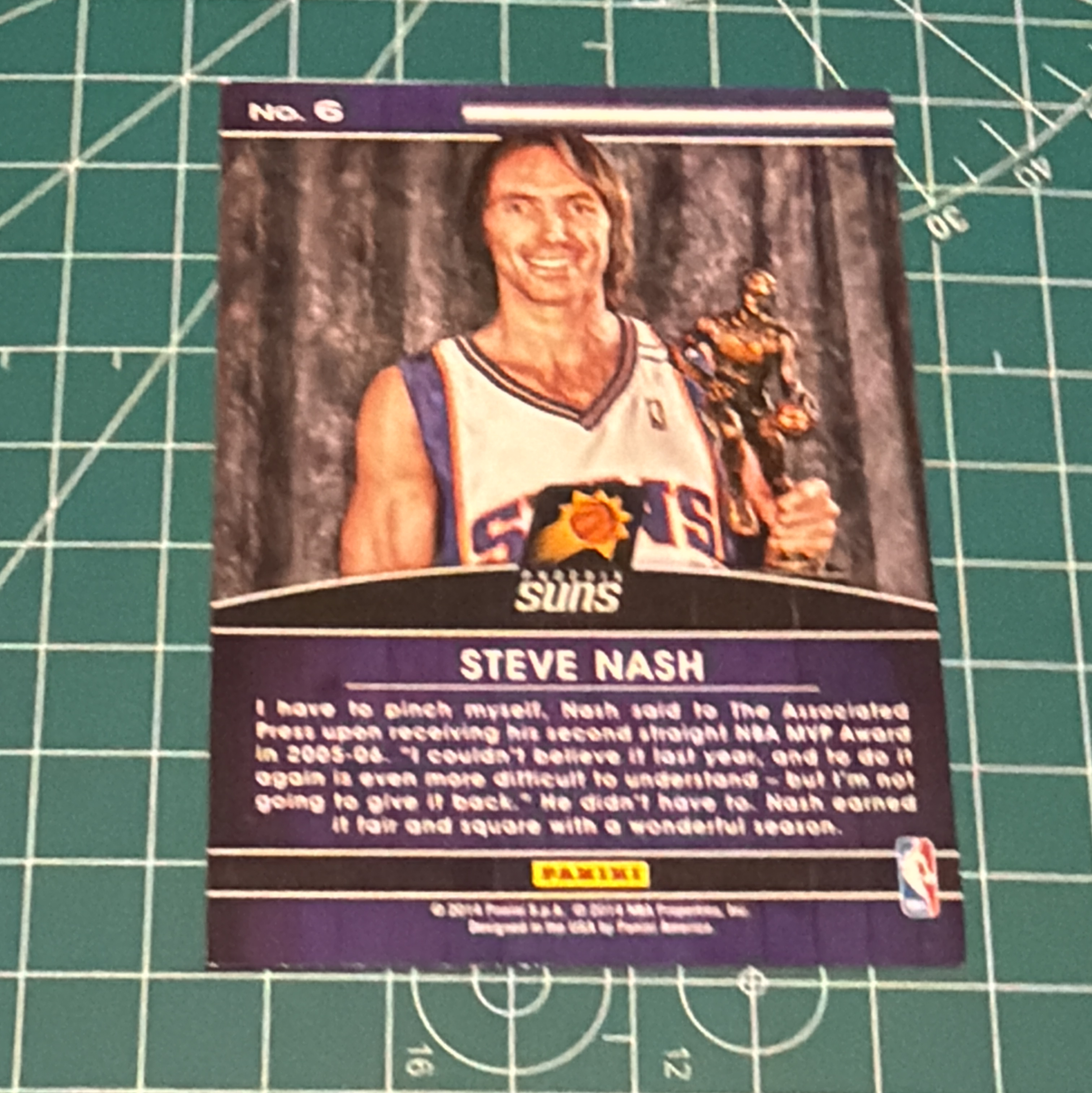 2014-15 Panini S.p.A Steve Nash 中雅图/中亚图 史蒂夫纳什 风之子 捧杯特卡 荣誉特卡 High Honors 老卡 绝版卡 稀有大比例