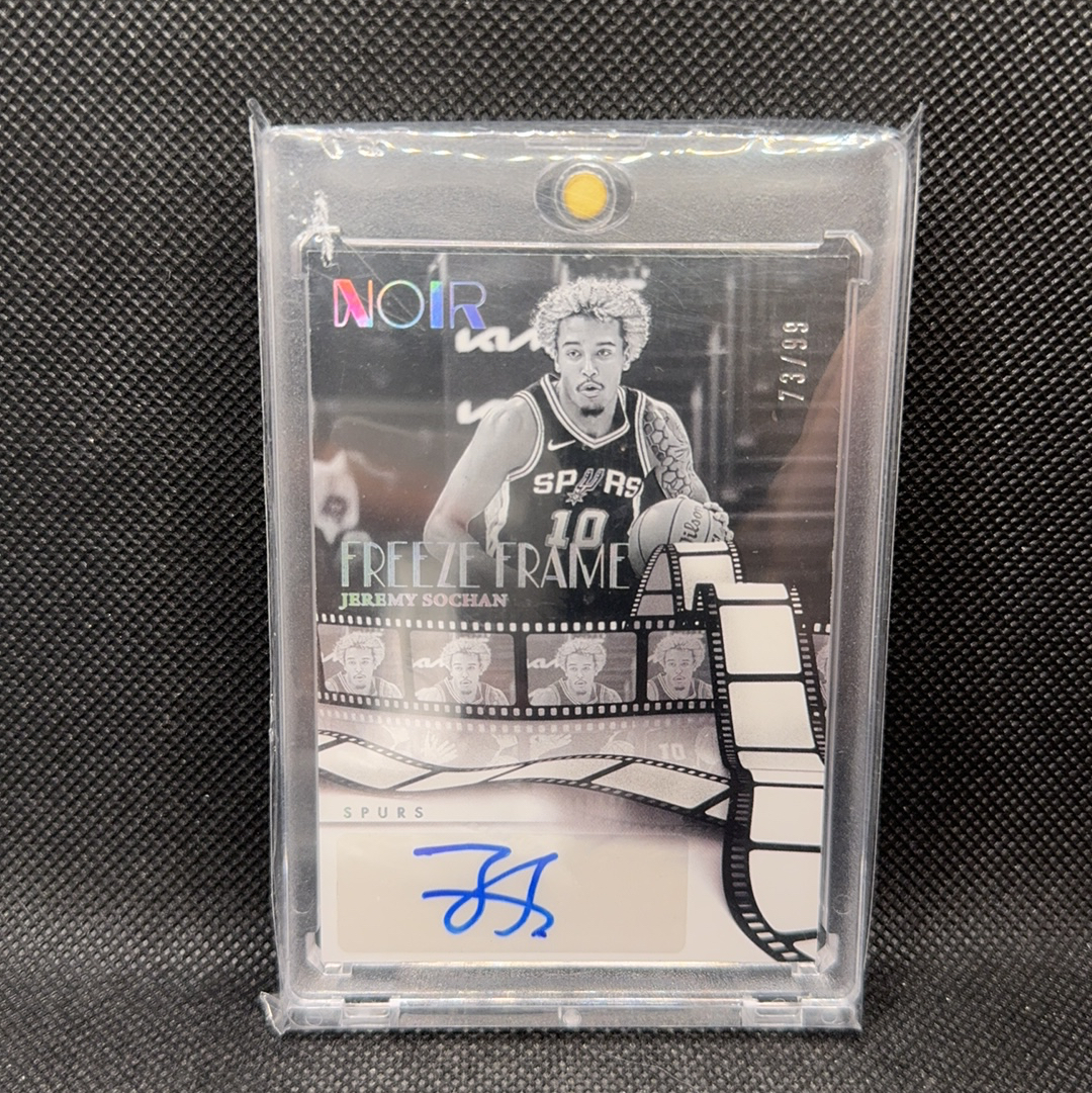【Roseee代卖】2024-25 Panini Noir Jeremy Sochan 诺尔 马刺 杰里米 索汉 99编 签字 卡签 jeff