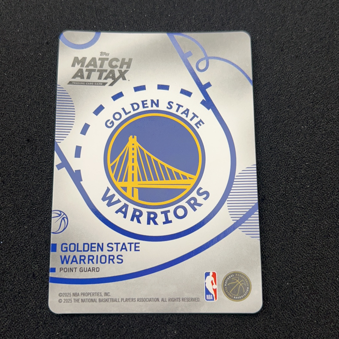 2025 Topps Match Attax Stephen Curry 【小V代拍】斯蒂芬 库里/小学生 勇士 黑折 1:6 对战卡 卡品如图 【随缘】z