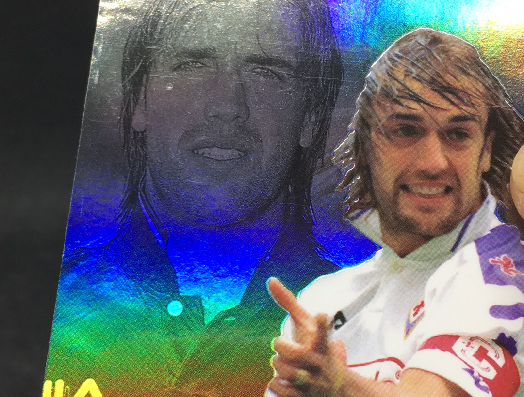 【DC拍卖】11.01 小科比 MERLIN SERIE A 99 意甲系列 稀有大比例世界杯巨星特卡 实卡美如画 意甲豪门佛罗伦萨队传奇巨星 战神 加夫列尔 奥马尔 巴蒂斯图塔(微瑕)