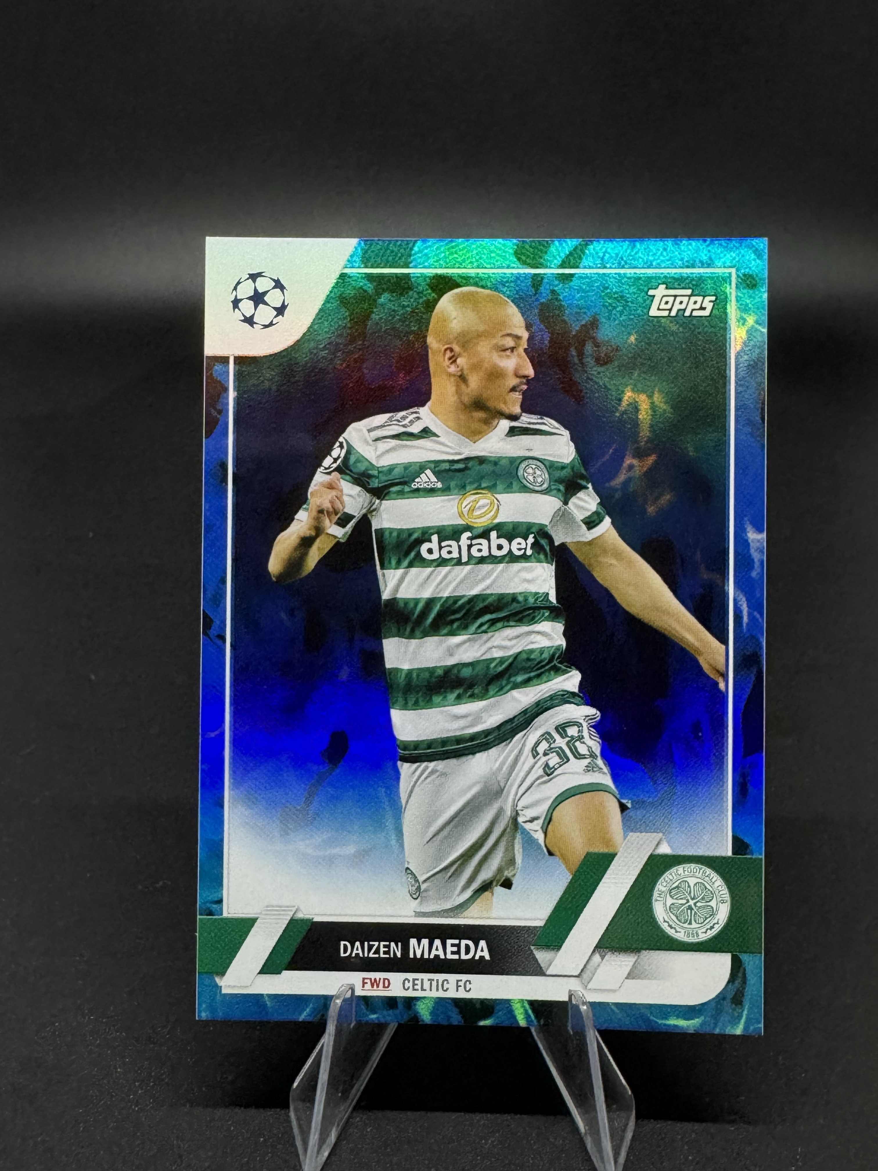 2023 Topps Chrome Daizen Maeda 【蓉城拍卖】前田大然 凯尔特人 32/125编 欧战ucc 蓝火焰折 收藏必备 赛文