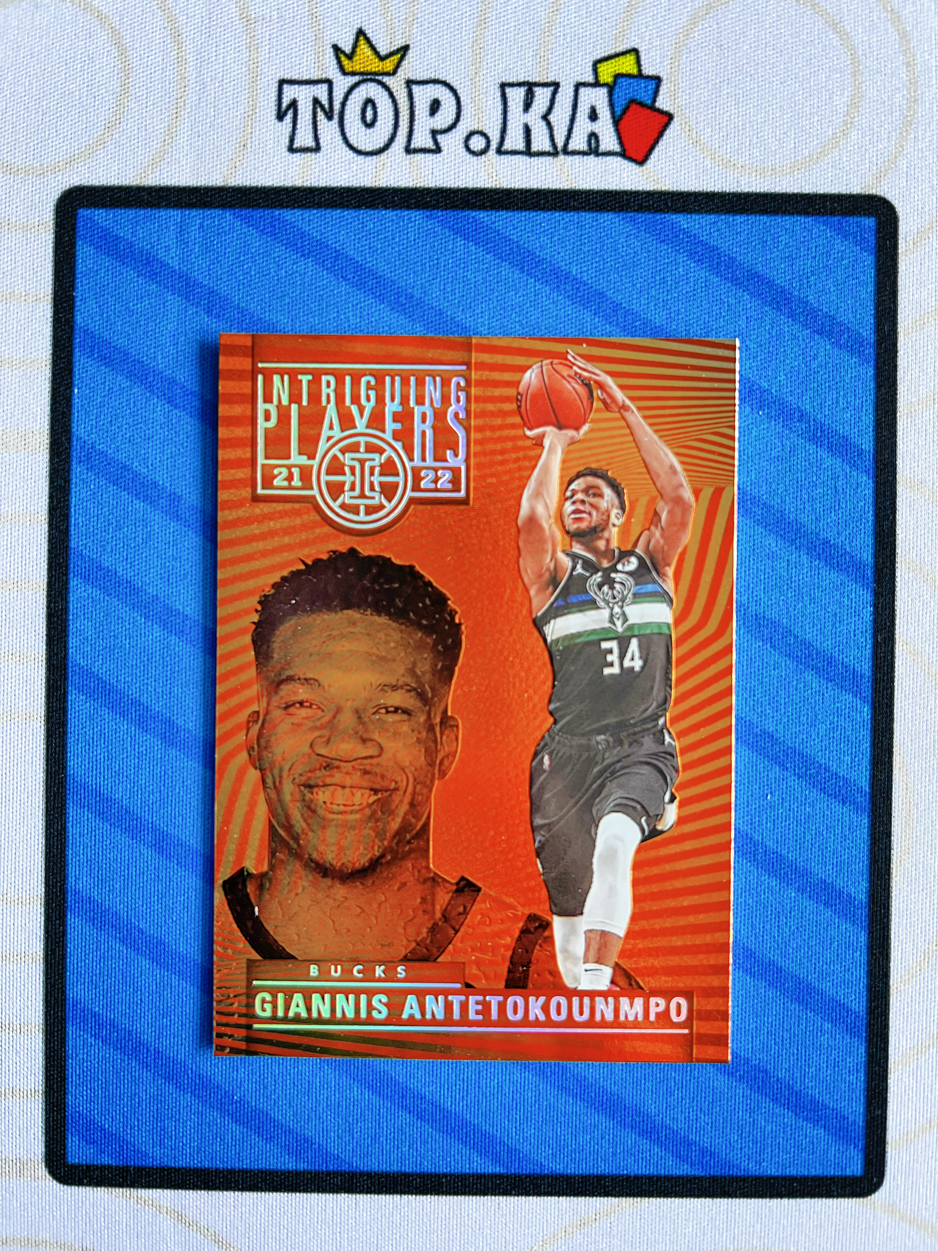 【顶尖卡社】2021-22 Panini Giannis Antetokounmpo幻想 雄鹿 扬尼斯 阿德托昆博 字母哥 橘子皮特卡 未来联盟门面 超巨 选图巨帅 详情看描述 卡品如图【凯里】