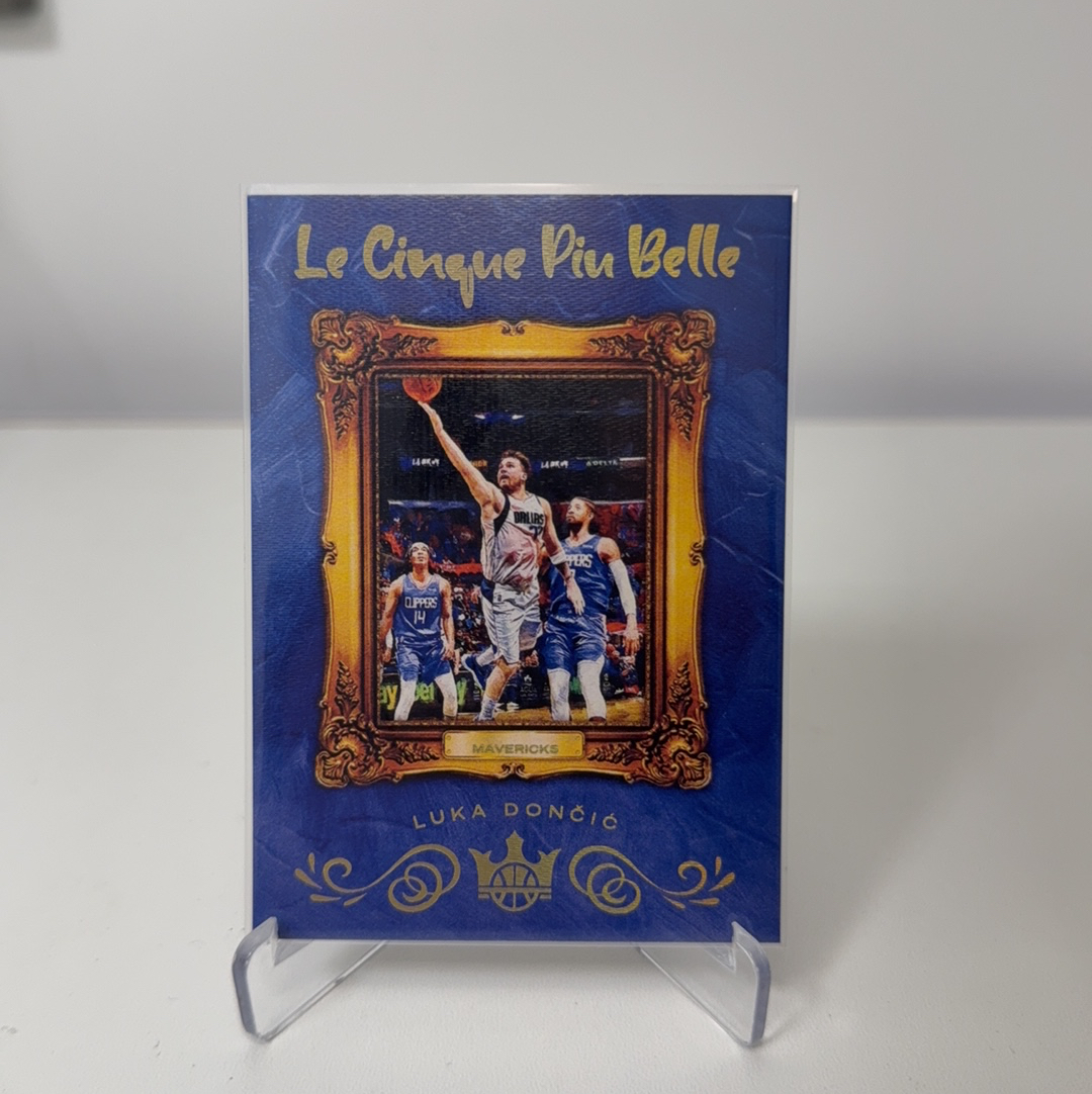 2021-22 Panini Court Kings Luka Doncic 【免费代卖】油画 独行侠 东契奇 77 相框 Le Cinque Piu Belle 法语 大比例 SSP 箱货 值得收藏