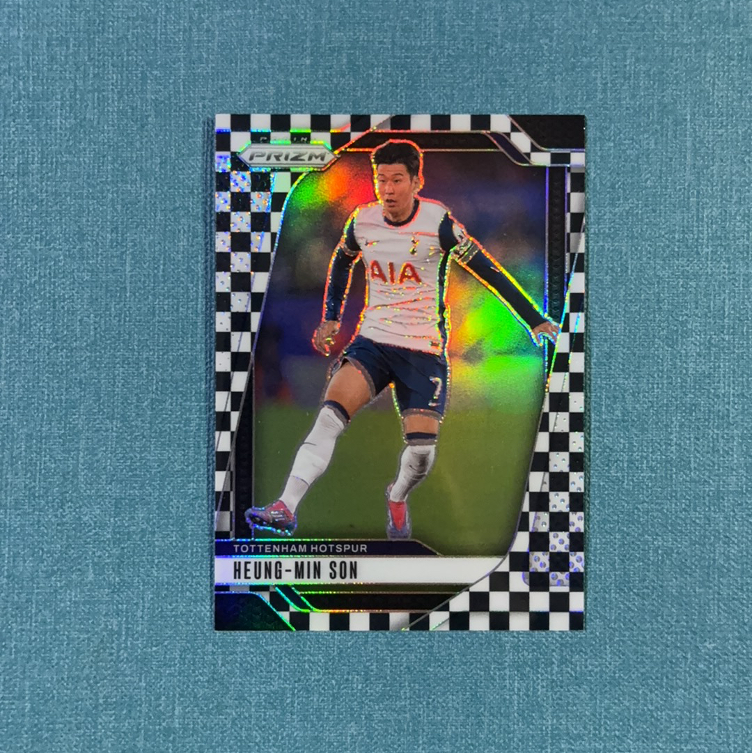 2024-25 Panini Prizm 英超 Heung-Min Son 孙兴慜 黑白棋盘折 托特纳姆热刺 韩国 卡品如图 ZCC