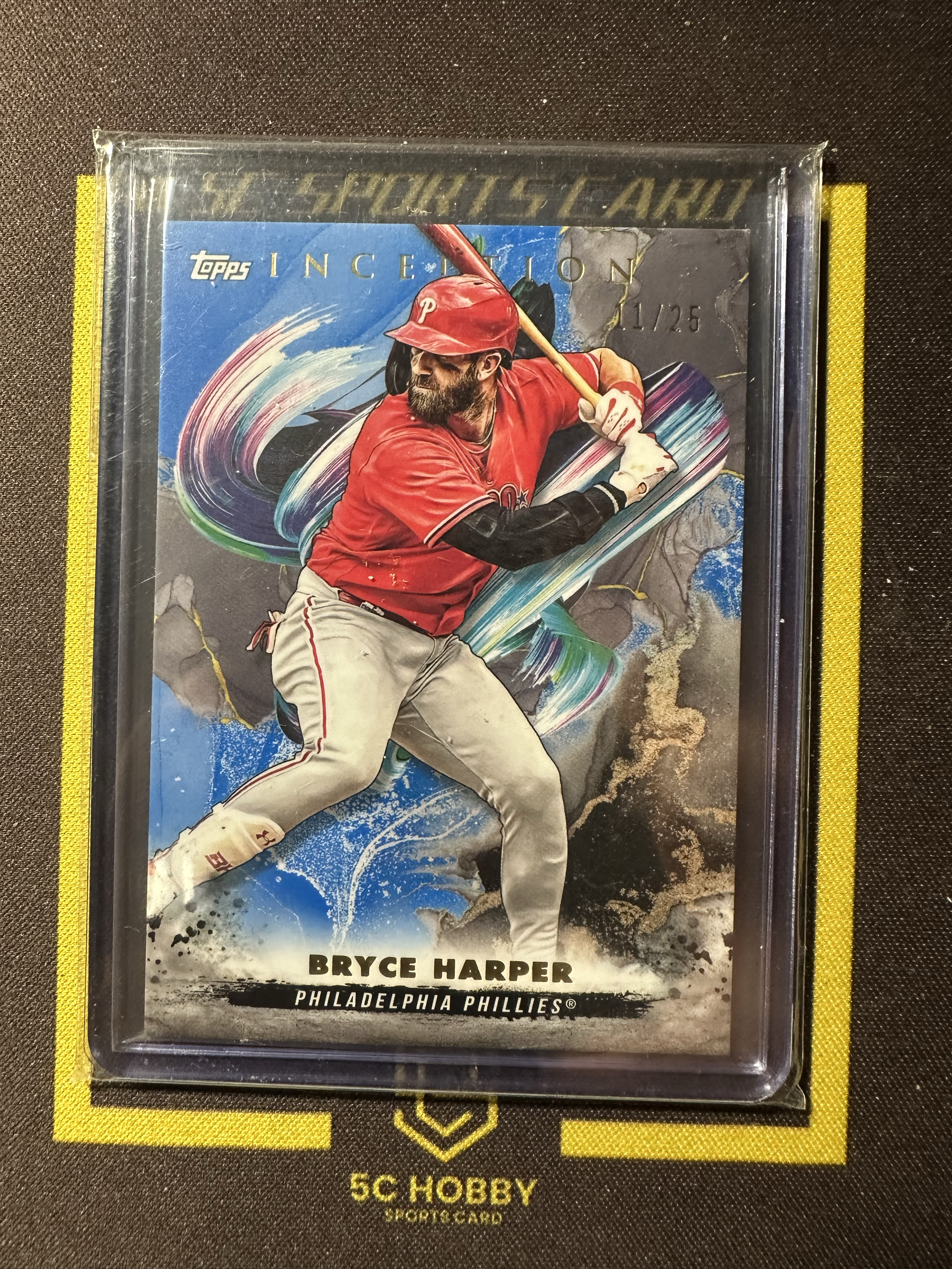 【主演出卡】2023 topps 盗梦空间 费城人队 Bryce Harper 布莱斯 哈珀 蓝平行 11/25编 卡品不保 凑套必备