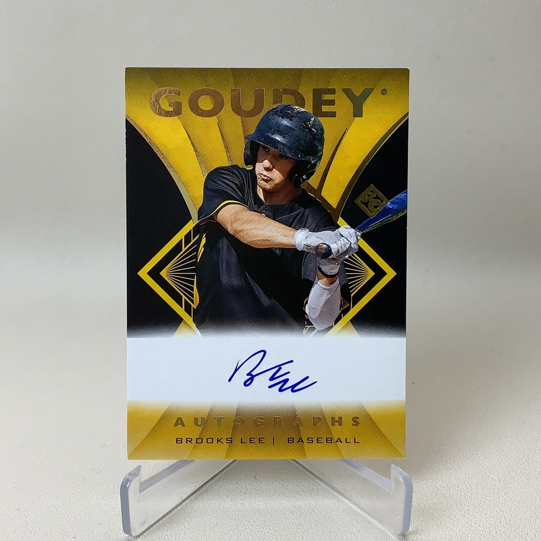 【弈卡代拍】2023 Upper Deck Goodwin Champions 签名 蓝字卡签 Brooks Lee 棒球运动员 明尼苏达双城队 品相如图 凑套必备 Lee总