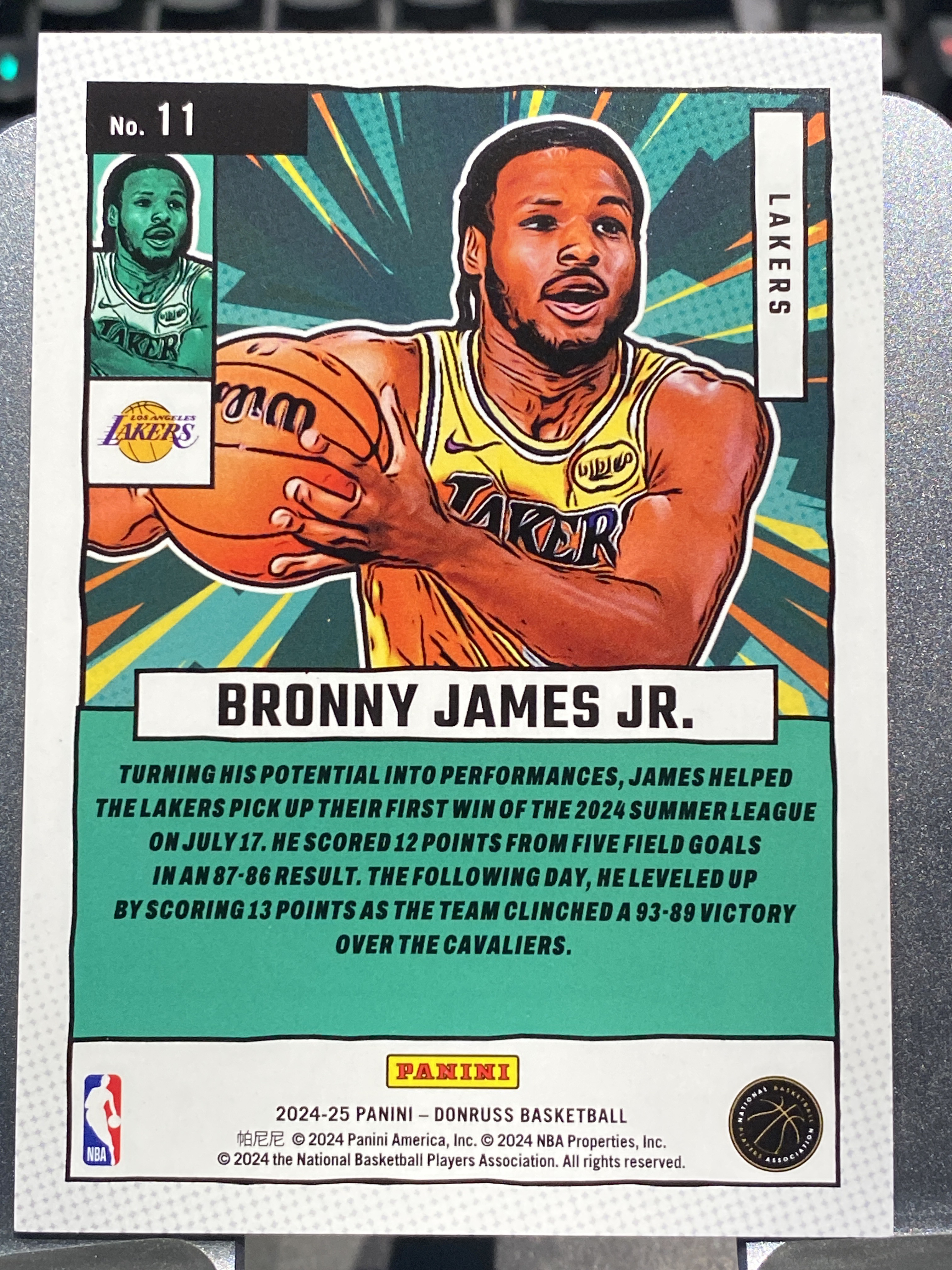 2024-25 【靓星代拍】 Donruss Bronny James RC 杜蕾斯 3/99编 新秀漫威特卡 佛光折 金平行 布朗尼詹姆斯 太子爷 卡品如图 专收凑套必备 #Lx