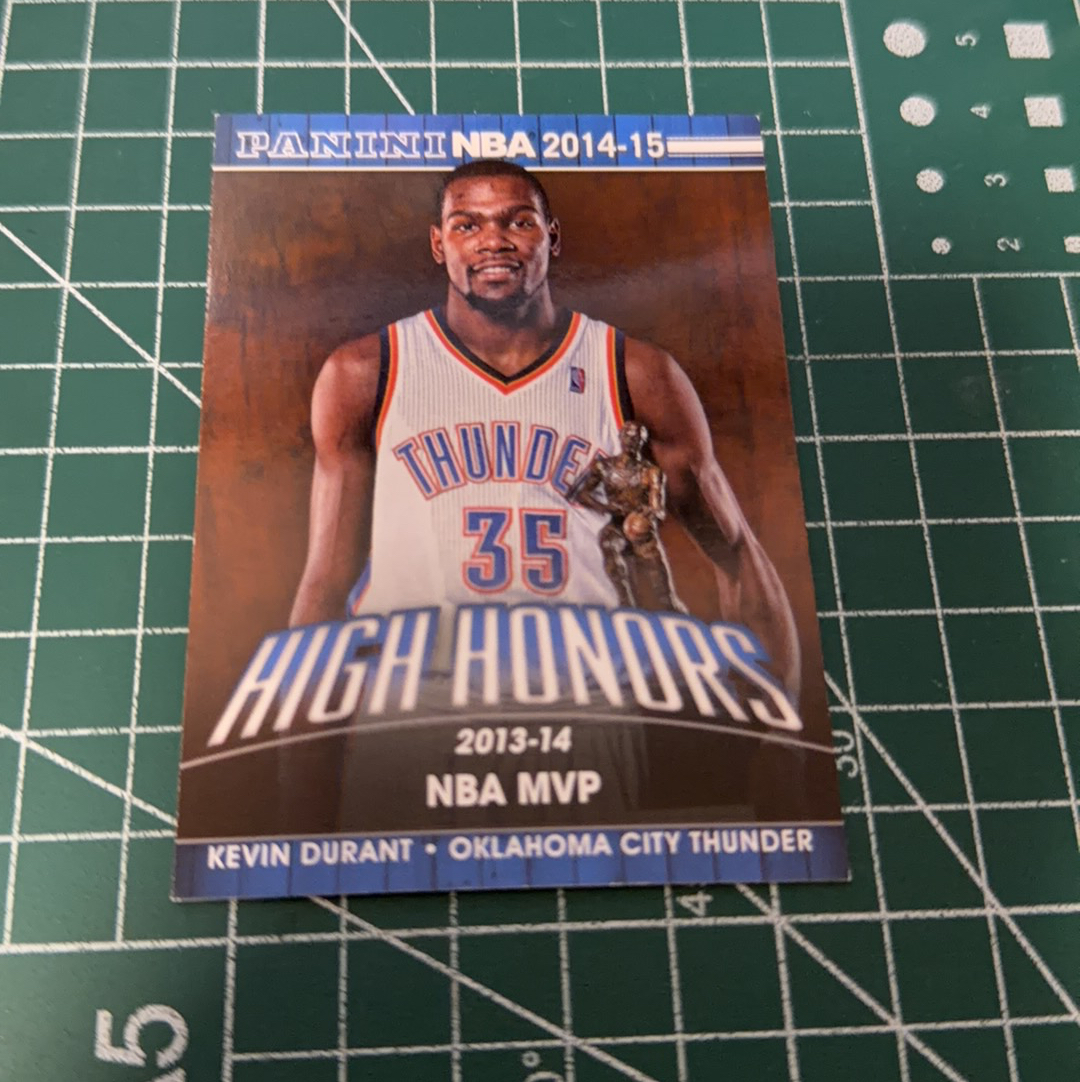 2014-15 Panini Americana Kevin Durant S.p.a. 凯文杜兰特 KD 死神 雷霆队 2013-14MVP捧杯特卡 荣誉特卡 十年老卡 绝版卡 稀有大比例 收藏必备