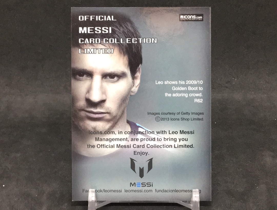 【DC拍卖】10.23小科比 ICONS OFFICIAL MESSI CARD COLLECTION 世界杯冠军阿根廷核心领袖 传奇巨星 莱昂内尔 梅西