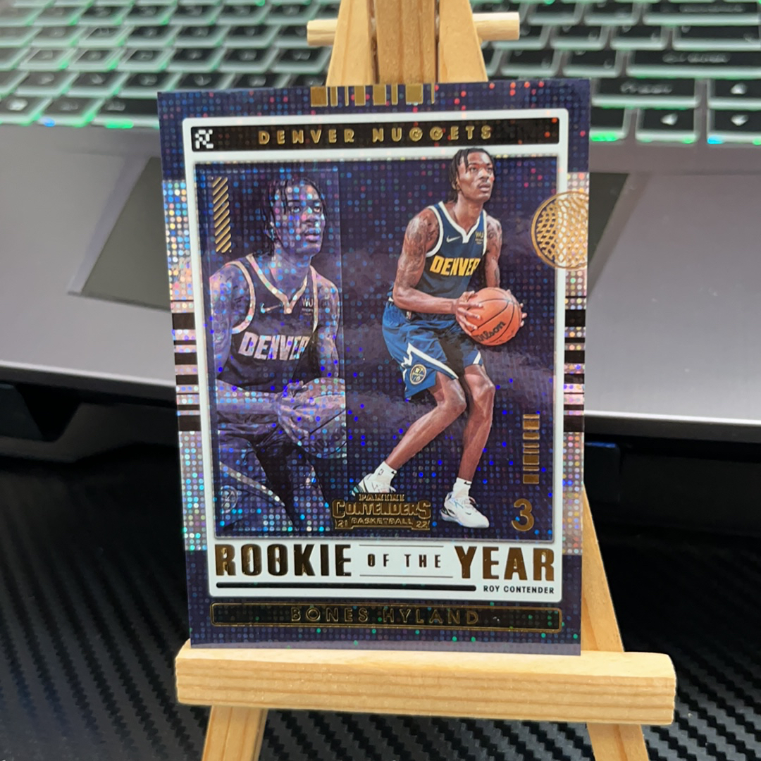 2021-22 Panini Chronicles Bones Hyland 纳肖恩 海兰德 掘金 金钱 特卡 银折 折射 编年史 系列 卡品如图 凑图必备 值得收藏!免费代卖!