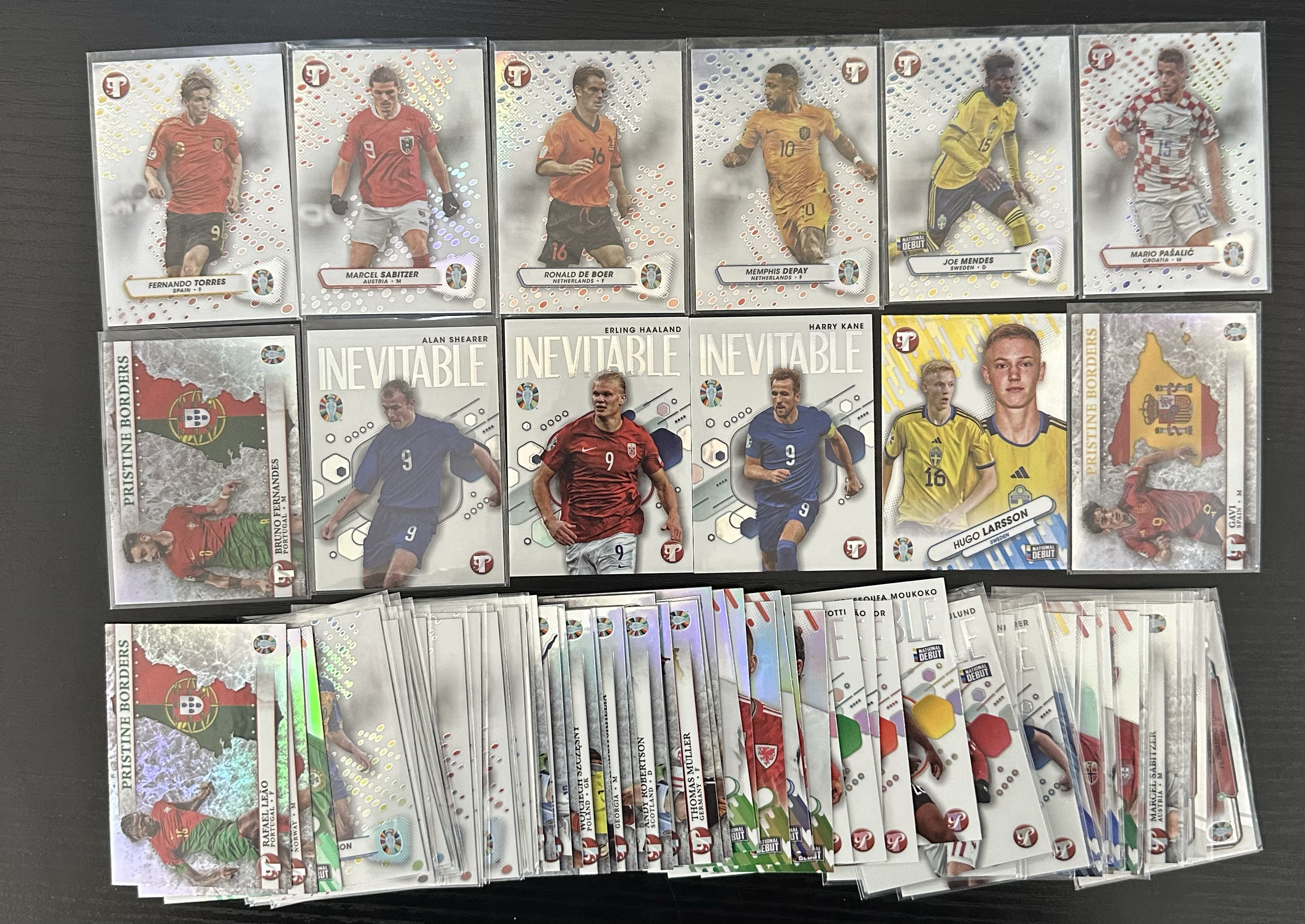 Topps 欧洲杯 太古 阿兰希勒 凯恩 莱奥 穆勒 托雷斯 哈兰德等 特卡 折射 一图lot 葡萄牙 英格兰 德国 西班牙 荷兰 挪威 战神无双拍卡 (eric)