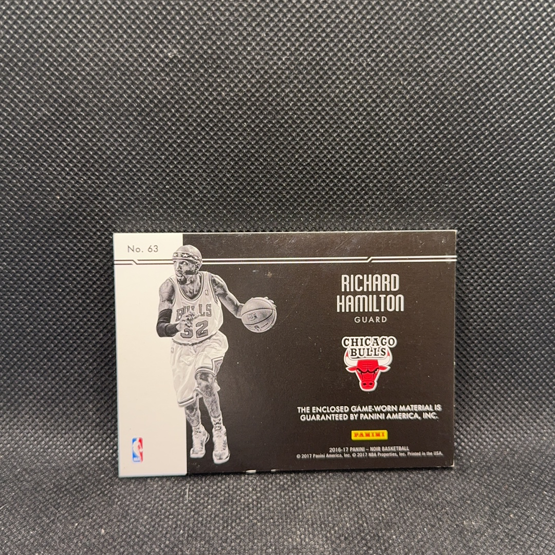 【Roseee代卖】2016-17 Panini Noir 诺埃尔 芝加哥公牛队 Richard Hamilton 里查德汉密尔顿 10/10 球衣切割 stars