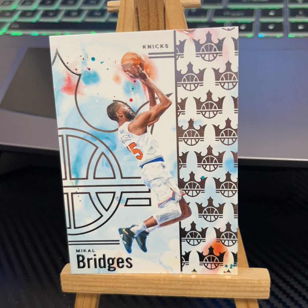 2024-25 Panini Court Kings Mikal Bridges 米卡尔 布里奇斯 尼克斯 油画系列 卡品如图 凑图必备 值得收藏!免费代卖!
