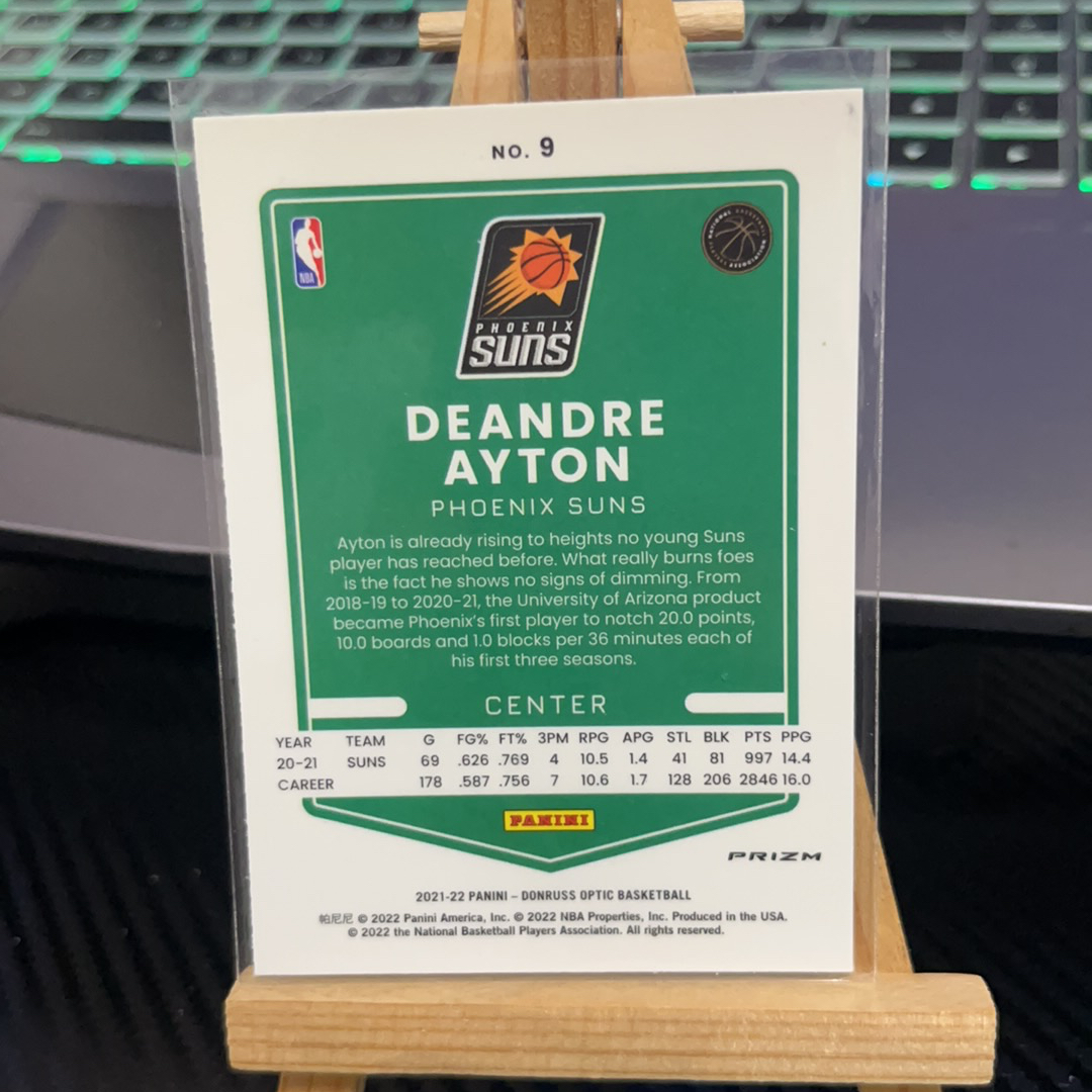 2021-22 Panini Donruss Deandre Ayton 艾顿 太阳 折射 银折 杜蕾斯 optic op 卡品如图 凑图必备 值得收藏!免费代卖