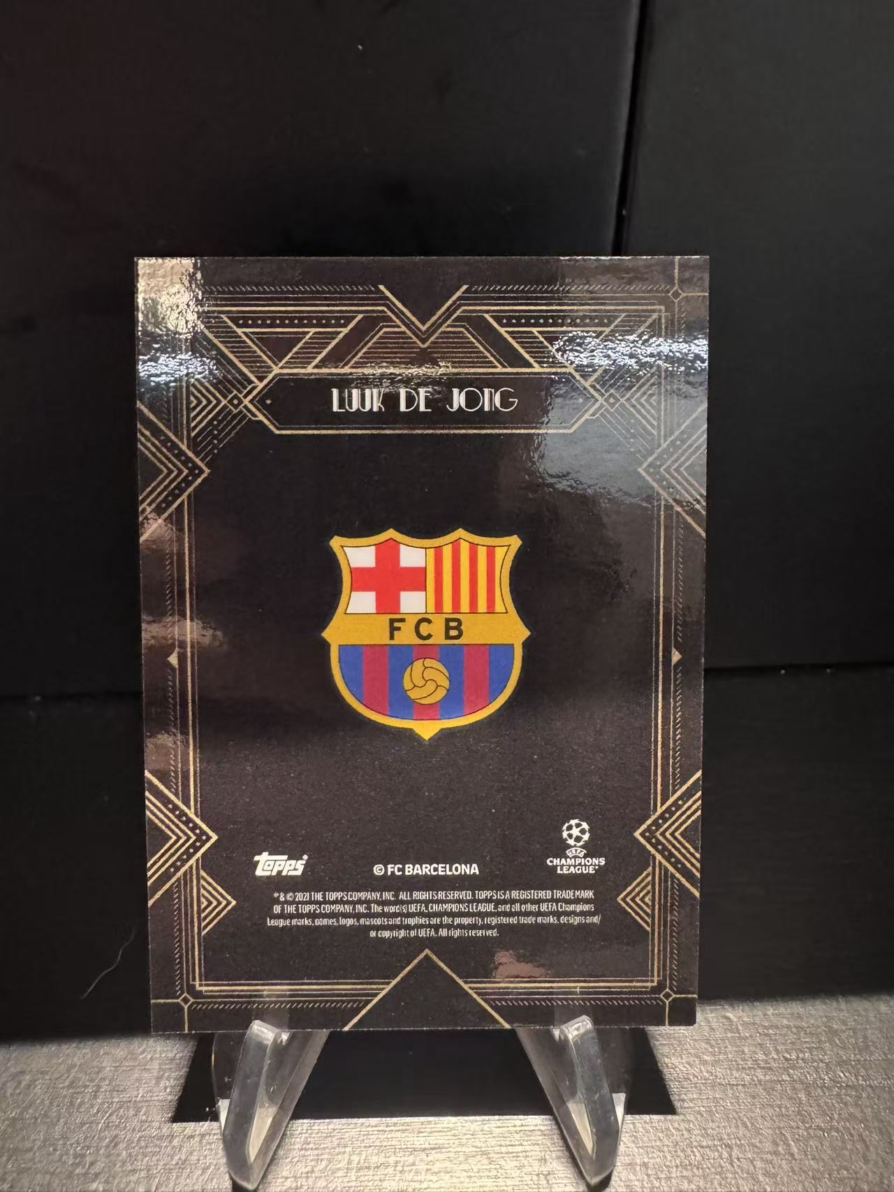 龖 2021-22 Topps deco Luuk de Jong 吕克德容 62/99编 巴萨 巴塞罗那 荷兰 欧冠德科 签字卡 完美签 卡品如图 收藏必备 MJ002M