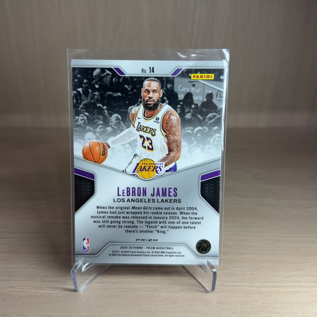 2024-25 Panini Prizm LeBron James 【免费拍卖】 勒布朗 詹姆斯 湖人 银折 折射 统治特卡 PZ系列 卡品如图 值得收藏!!