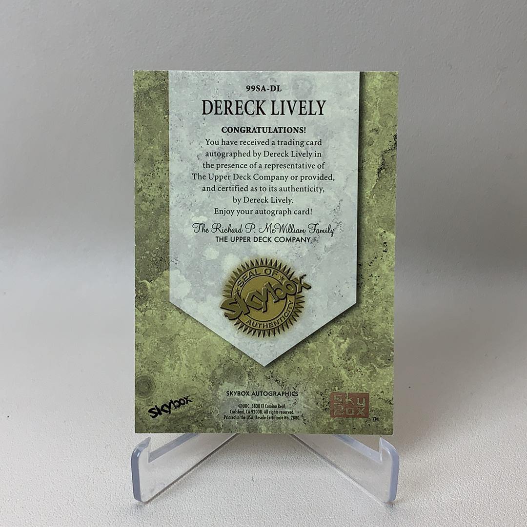 【弈卡代拍】SkyBox Autographics NBA球星卡 Dereck Lively 签名 蓝字卡签 德里克·莱夫利 品相如图 凑套必备 Lee总