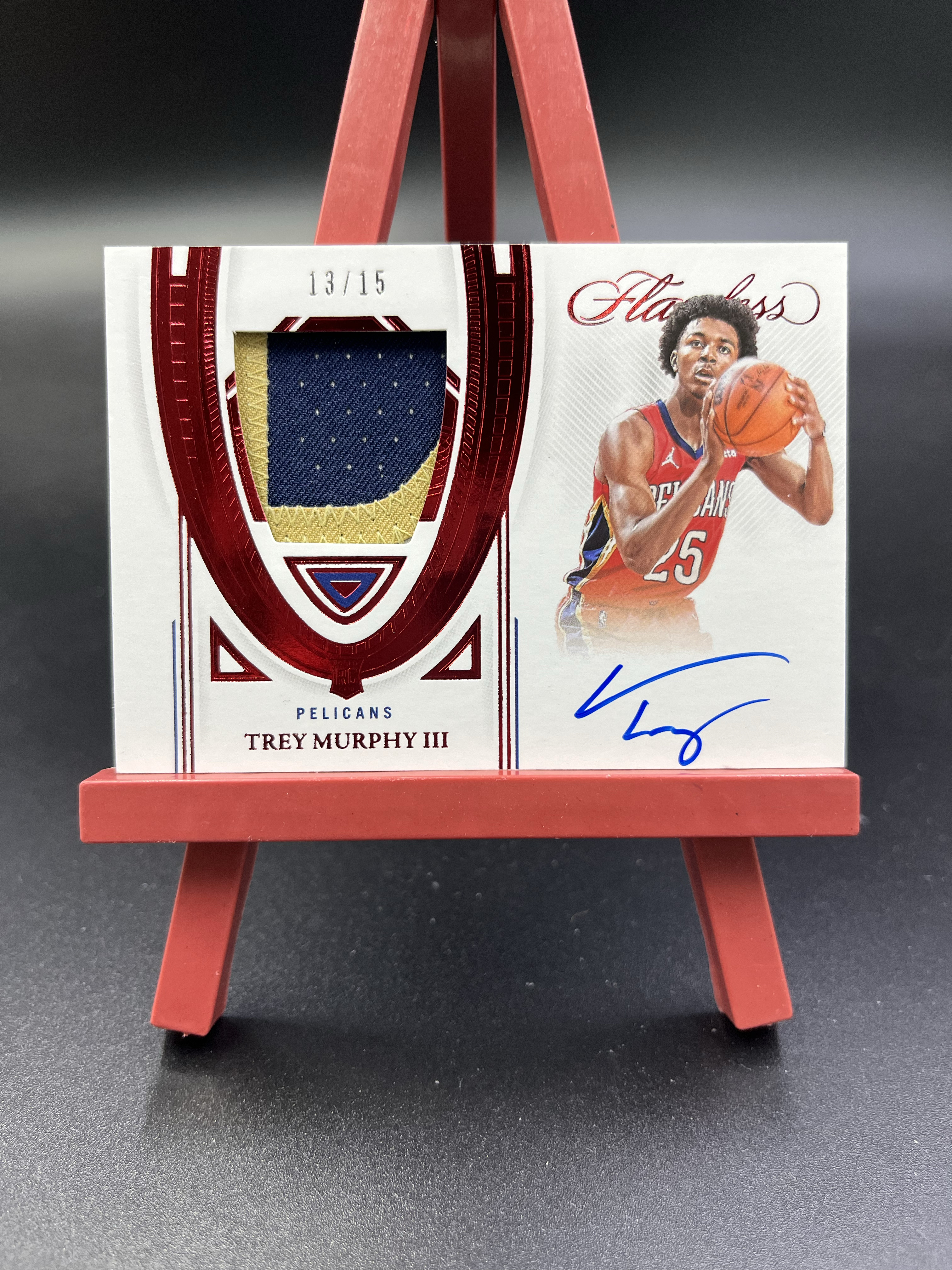 2021-22 Flawless Trey Murphy III 手提 鹈鹕 特雷墨菲 新秀RC RPA 签字卡签 双色球衣物料切割 GU亲穿落场 13/15编 卡品如图 【优质签字专场】1026WZ