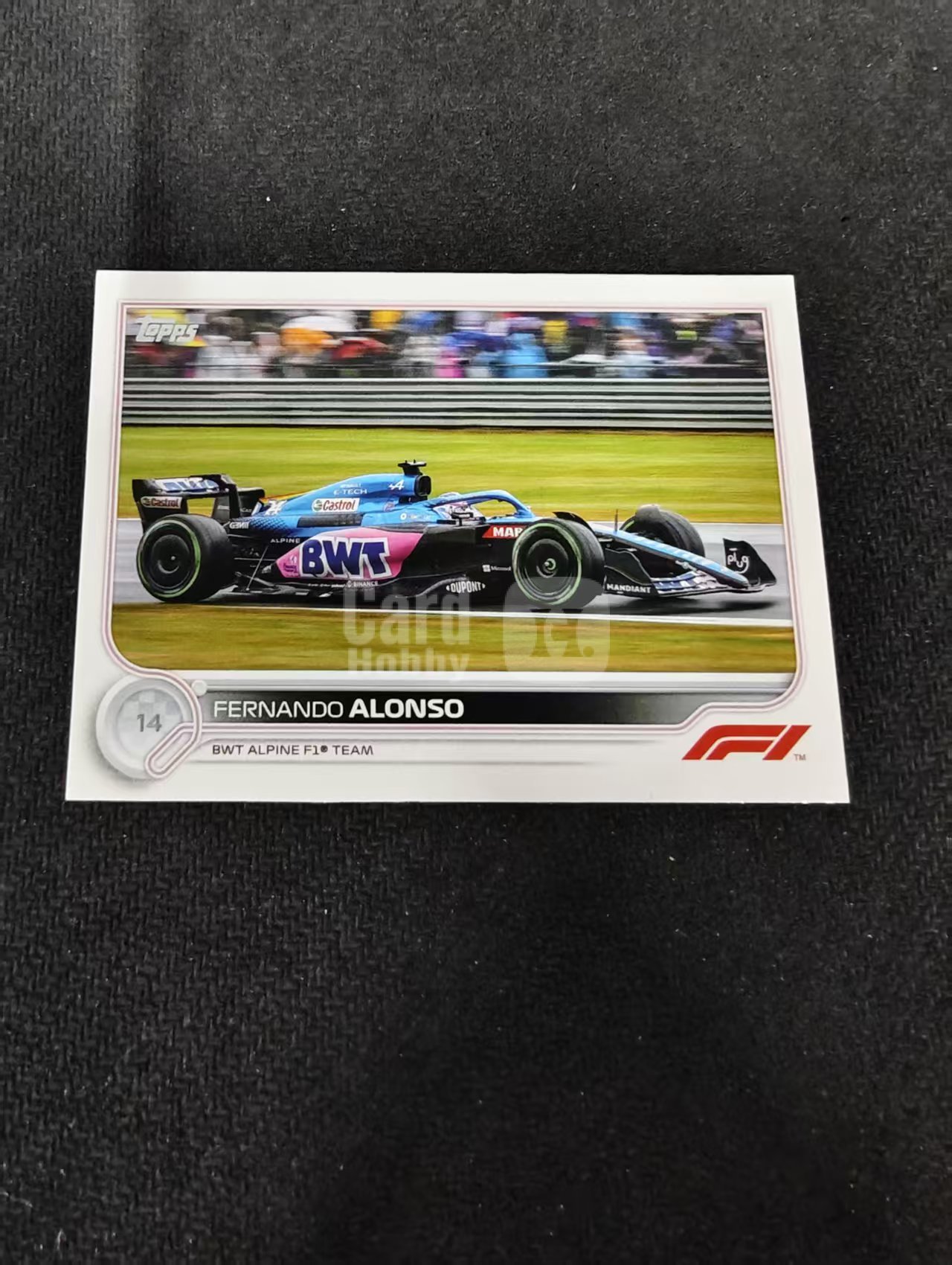 2022 Topps F1 Chrome Fernando Alonso 阿隆索 头哥 阿斯顿马丁 划痕 边角瑕疵 @115