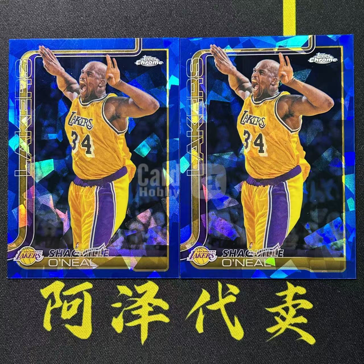 【阿泽代卖】2025-26 Topps Chrome Update TCU 蓝宝石 Shaquille O'Neal 湖人 沙奎 奥尼尔 大鲨鱼 折射 蓝碎冰折 打包 选图巨帅 细节如图-李哥