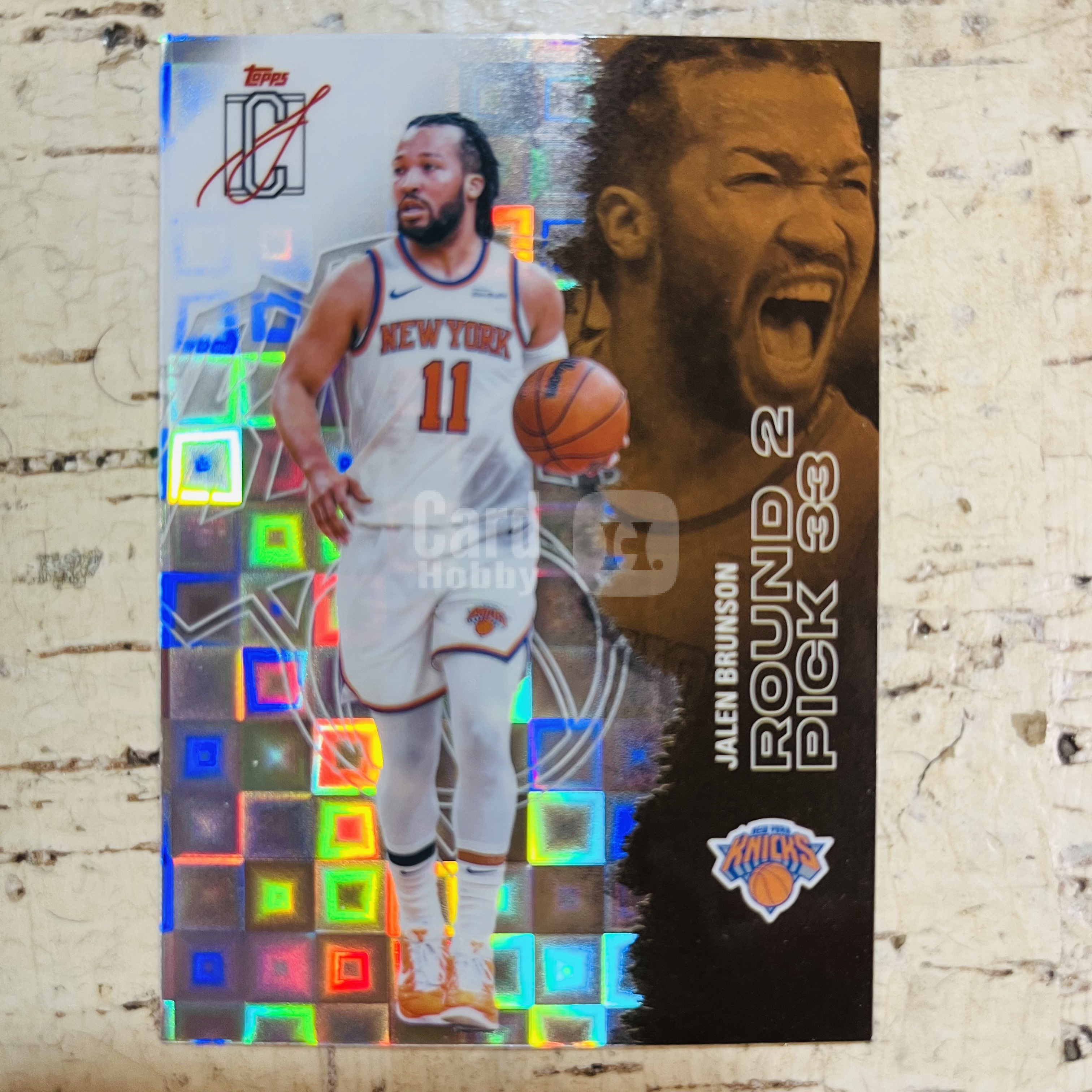 2025-26 Topps Signature Class Jalen Brunson 尼克斯 杰伦 布伦森 潘多拉折 格子折 第3张 稀有折射 凑彩虹必备【小卡迷拍卖 可累积半年】
