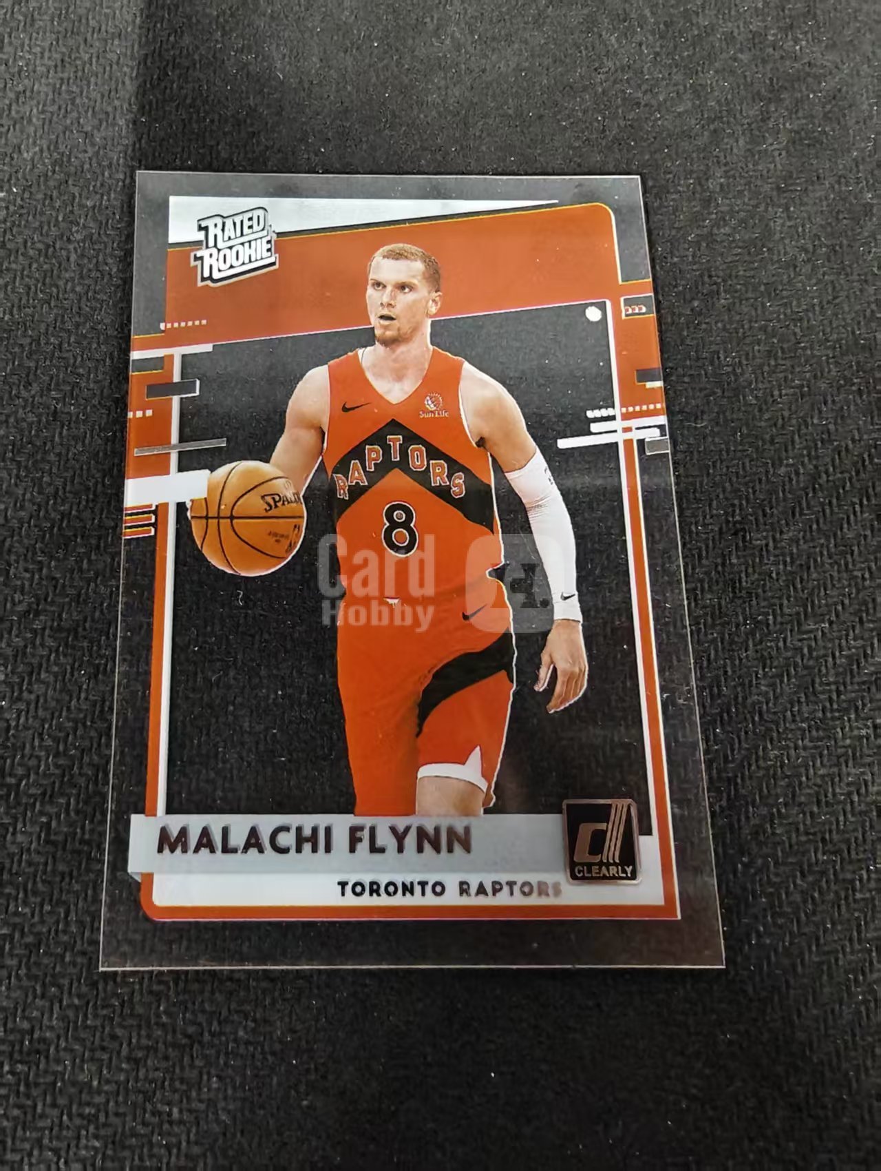 2020-21 Panini Donruss Malachi Flynn 杜蕾斯 RC 新秀 活塞 马拉奇 弗林 透明 胶片 划痕 边角瑕疵 #58