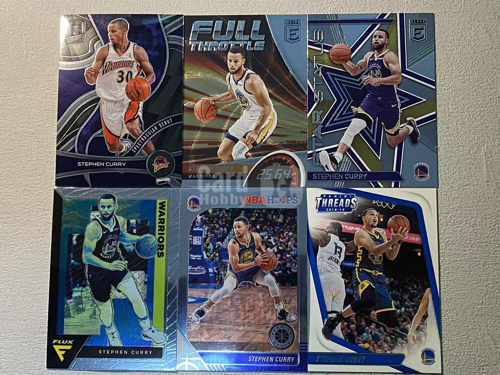 2021-22 Panini Spectra Stephen Curry 勇士 斯蒂芬 库里 首秀base 特卡等 5张打包 收藏必备