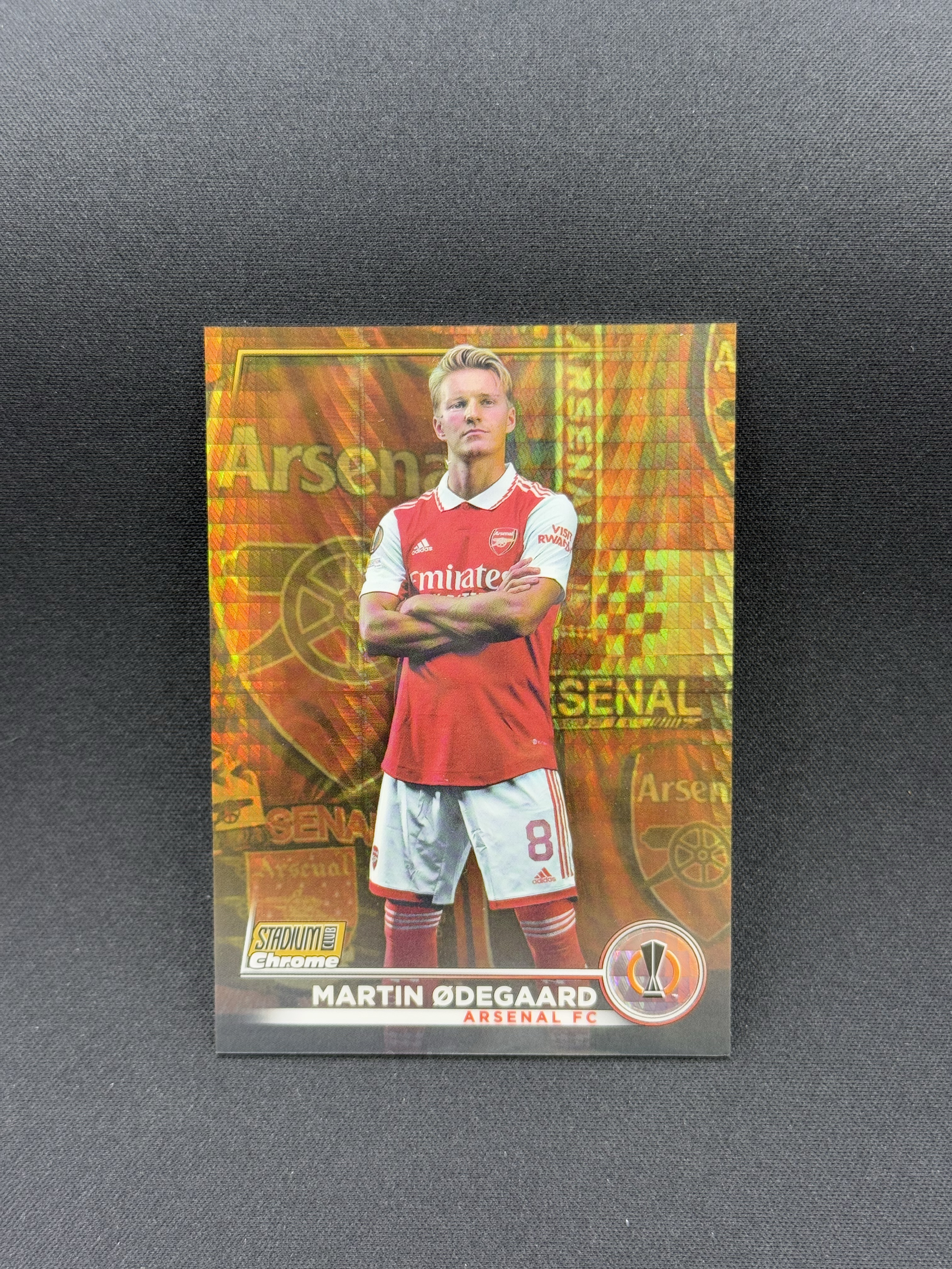 2022-23 Topps Stadium Club Martin Odegaard 【小贝代拍】欧战 竞技场 阿森纳 挪威 马丁 厄德高 金脉冲折 22/50编 卡品如图 拍前看描述 H HimL