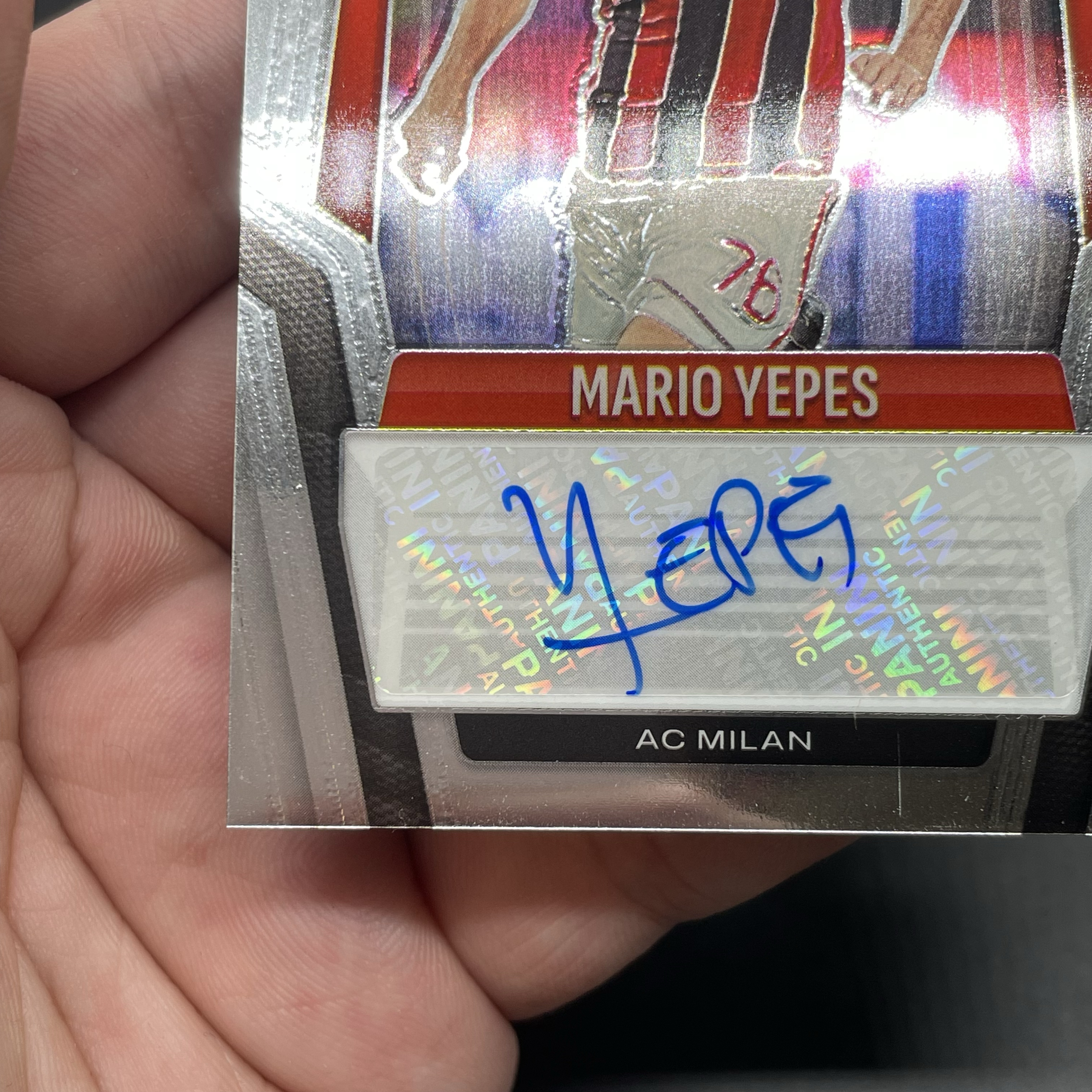 2025-26 Panini Prizm Mario Yepes 【无界代卖】AC米兰 马里奥 耶佩斯 签字 品墨如图 不累计 JJ