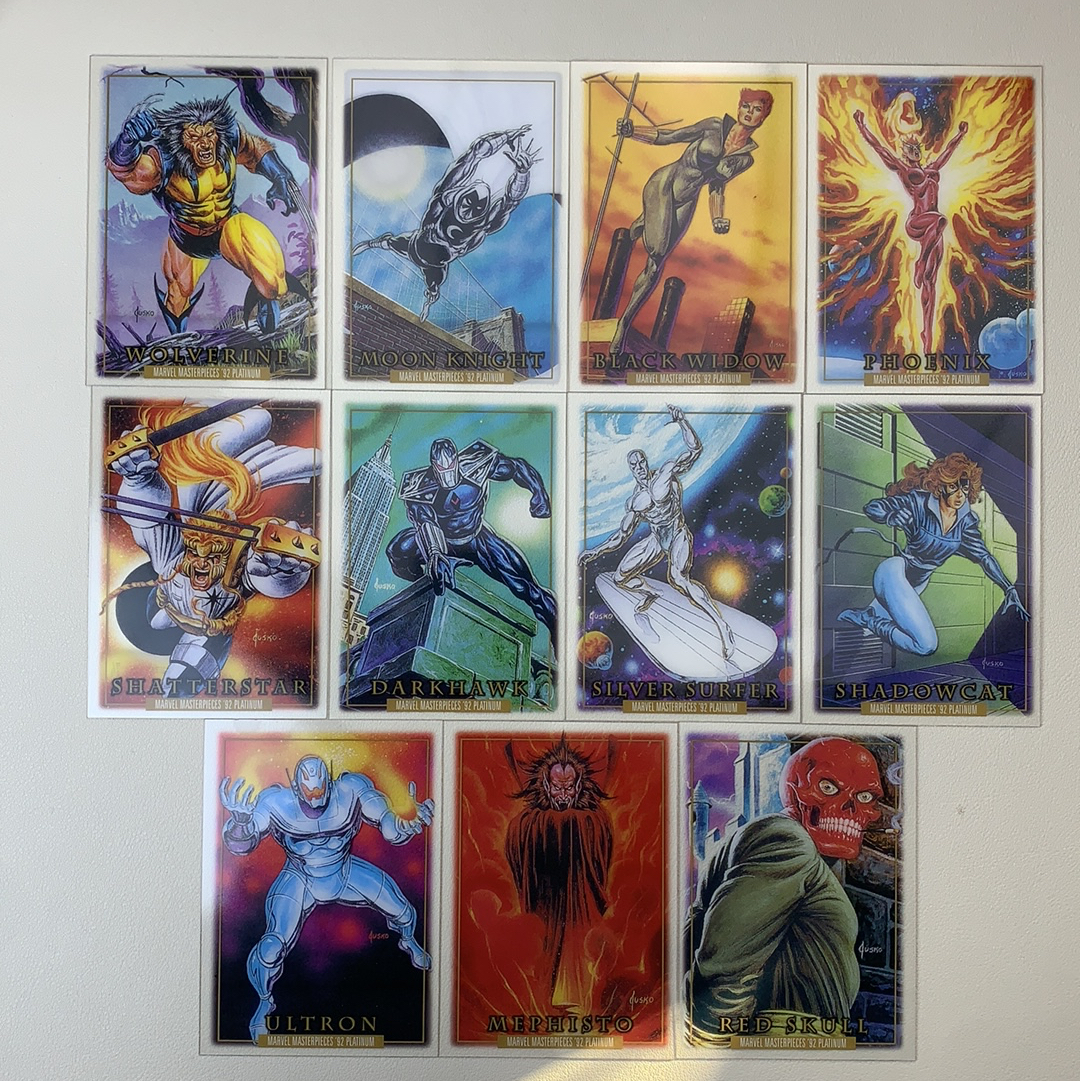 【弈卡代拍】2024 SKUBOX MARVEL漫威 Masterpieces 92白金 复刻大师 胶片 特卡 金刚狼 月光骑士 黑寡妇等 打包 品相如图 凑套必备 Mito