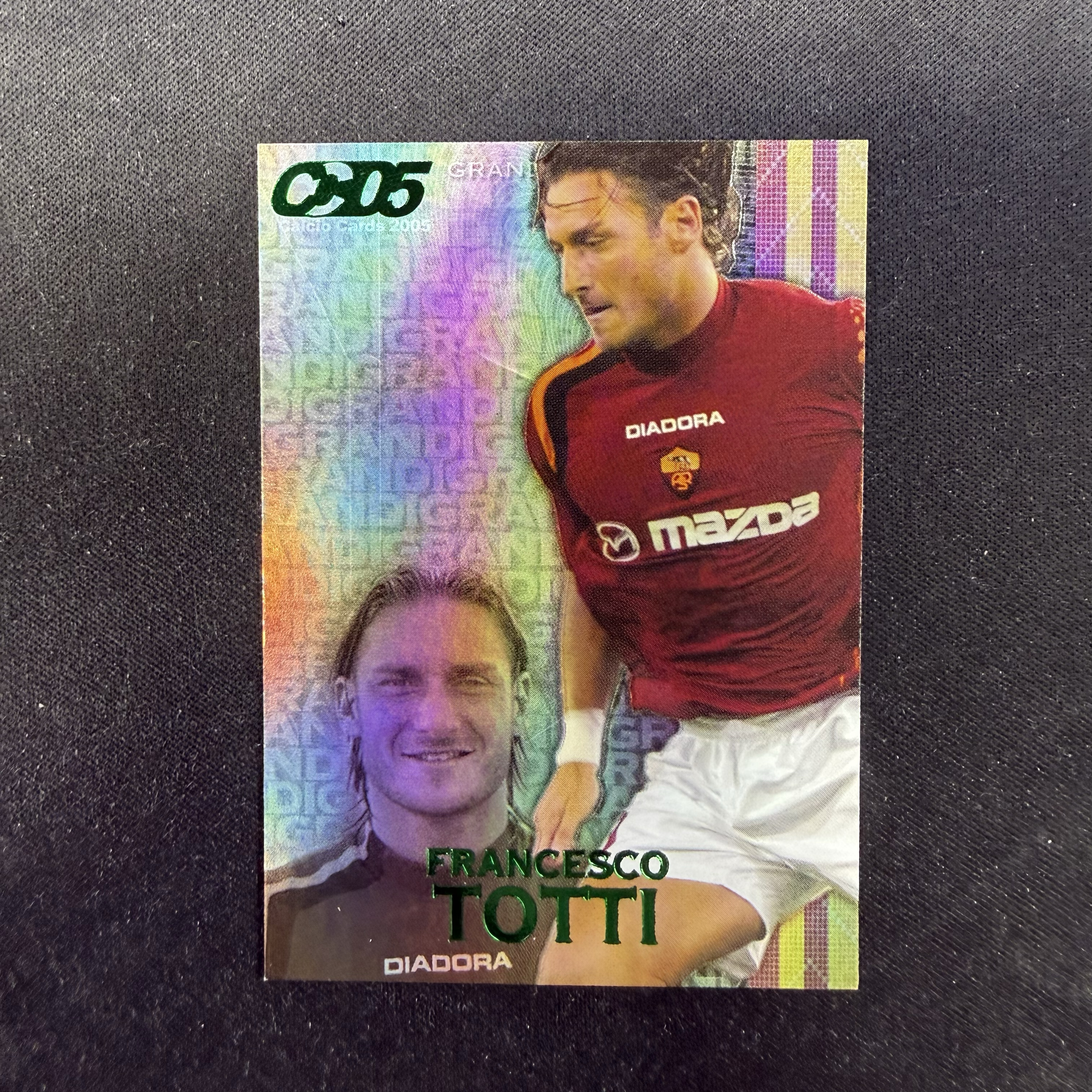 2005 Panini CALCIO Francesco Totti 【SC拍卖】意甲 托蒂 罗马 折射 经典老卡 收藏必备(小樽之恋)