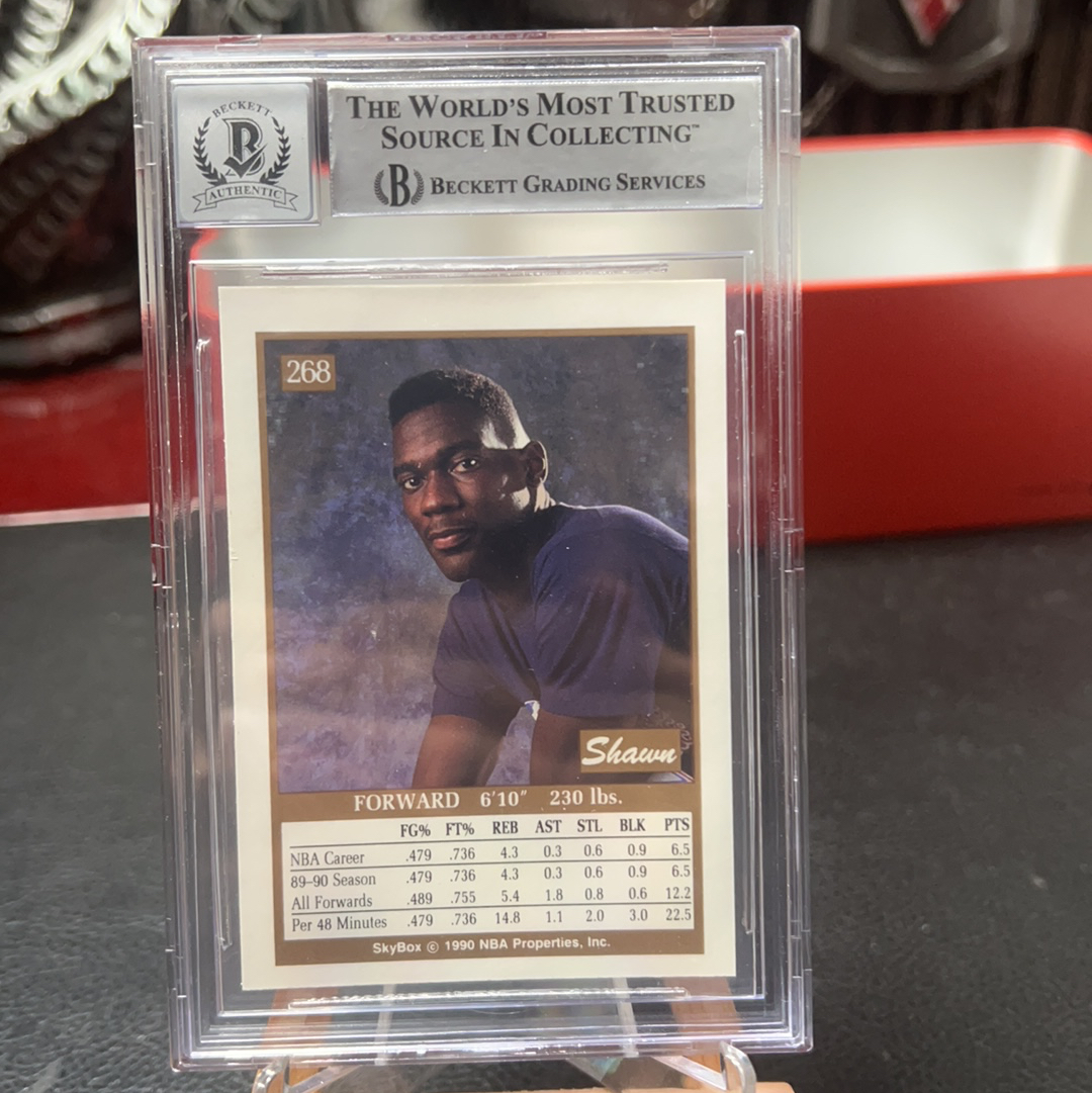 【SY代卖sy0524-可累积-瑕疵看图】1990-91 SKYBOX 篮球 Shawn Kemp 肖恩 坎普 卡签 签字