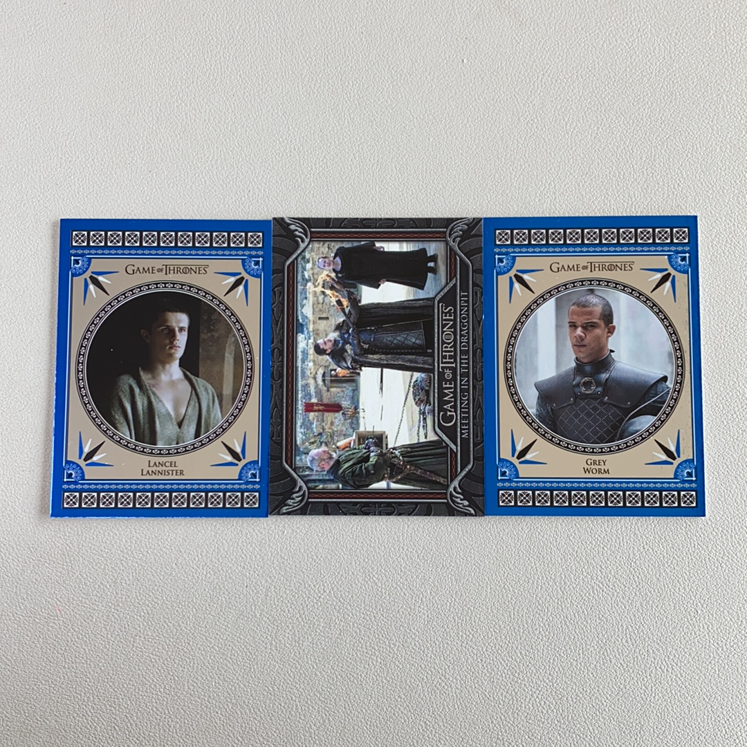 【弈卡代拍】2024 Game of Thrones 权力的游戏 冰与火之歌 权游 王国传说 特卡 人物肖像特卡 蓝折 4张打包 品相如图 凑套必备 老虎