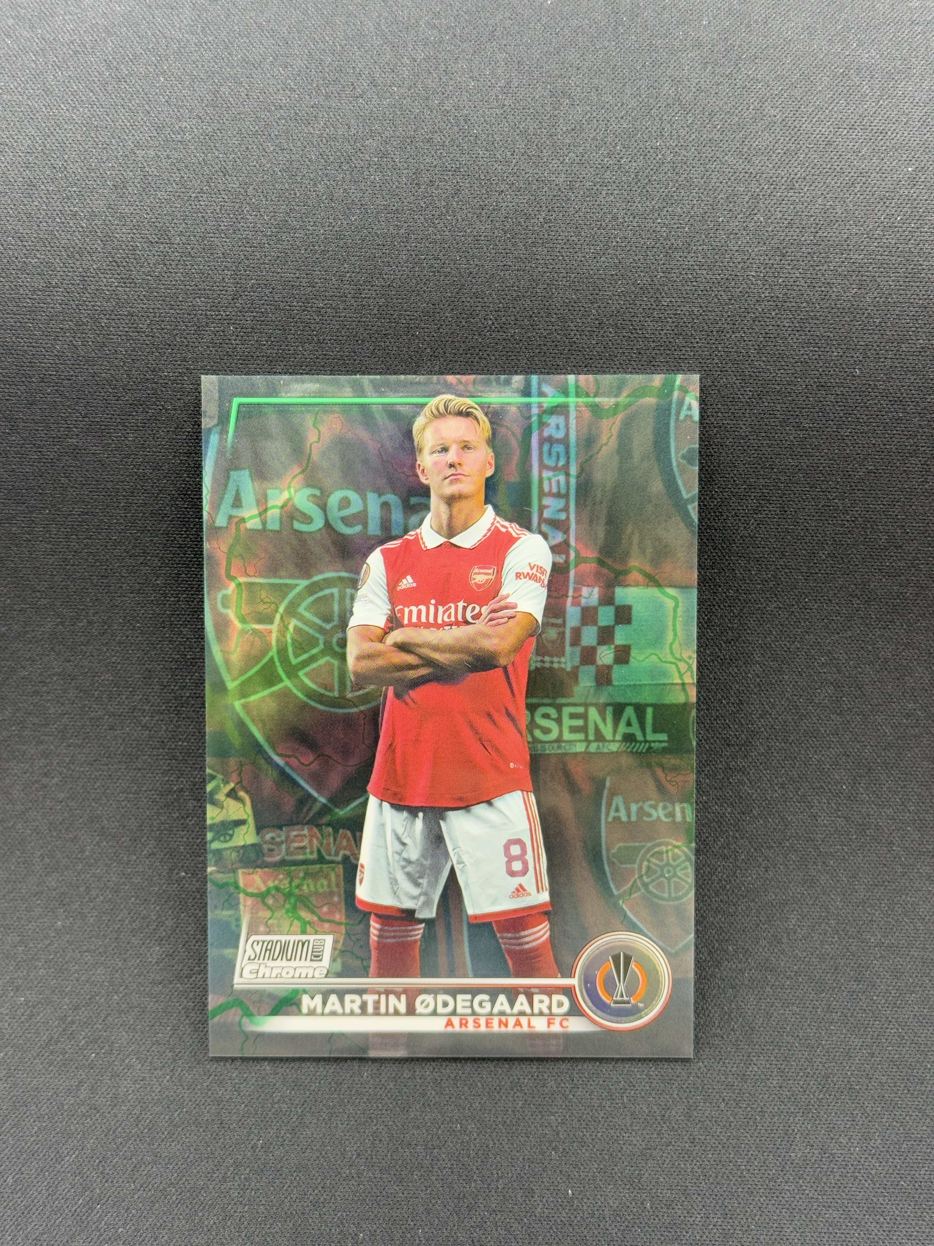 2022-23 Topps Stadium Club Martin Odegaard 【小贝代拍】欧战 竞技场 阿森纳 挪威 马丁 厄德高 绿闪电折 225编 卡品如图 拍前看描述 H HimL