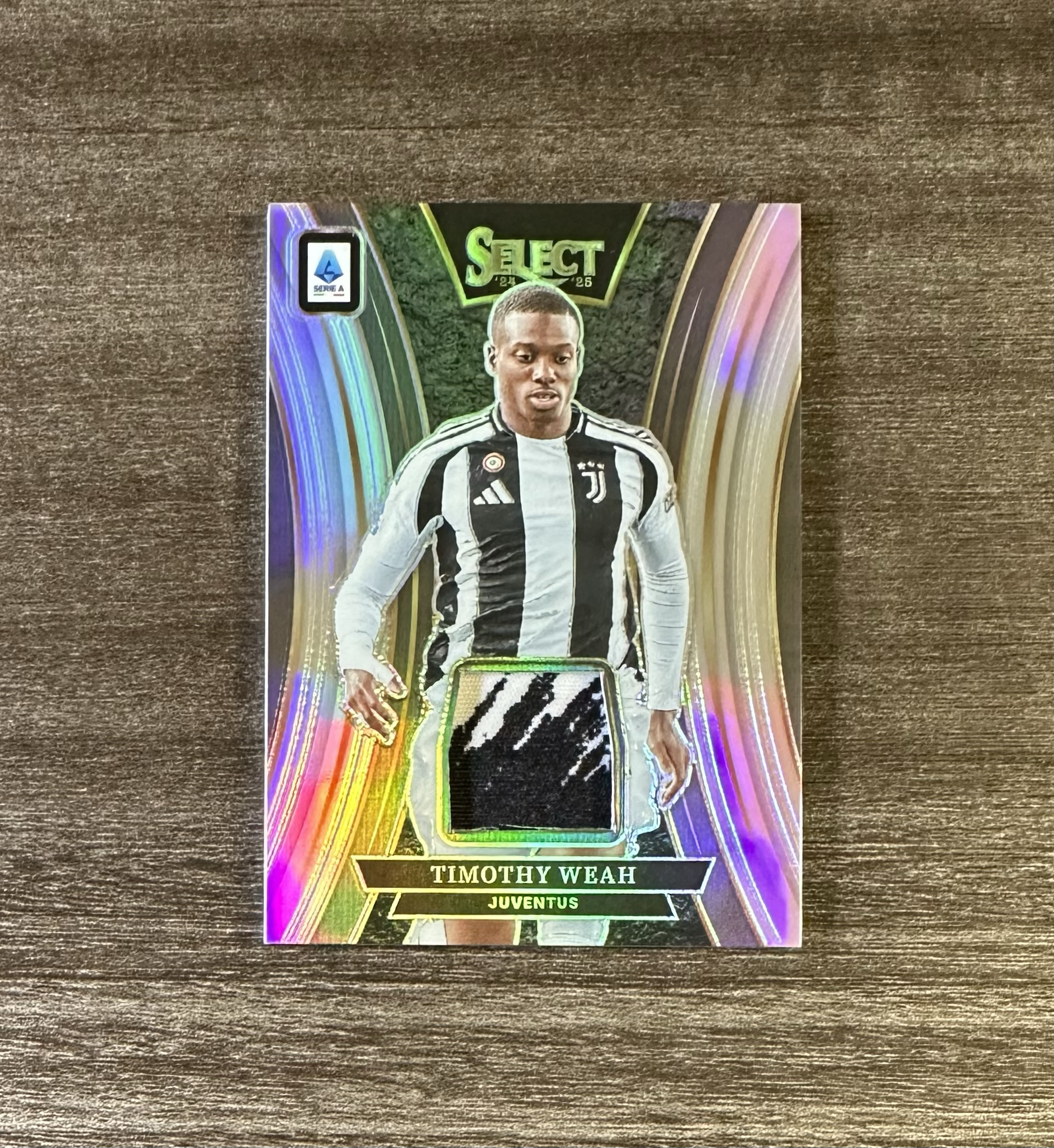 【1024拍卖】2023-24 Select Serie A Jersey 意甲 球衣实物 Timothy Weah 维阿 尤文图斯 轻瑕 Lcc