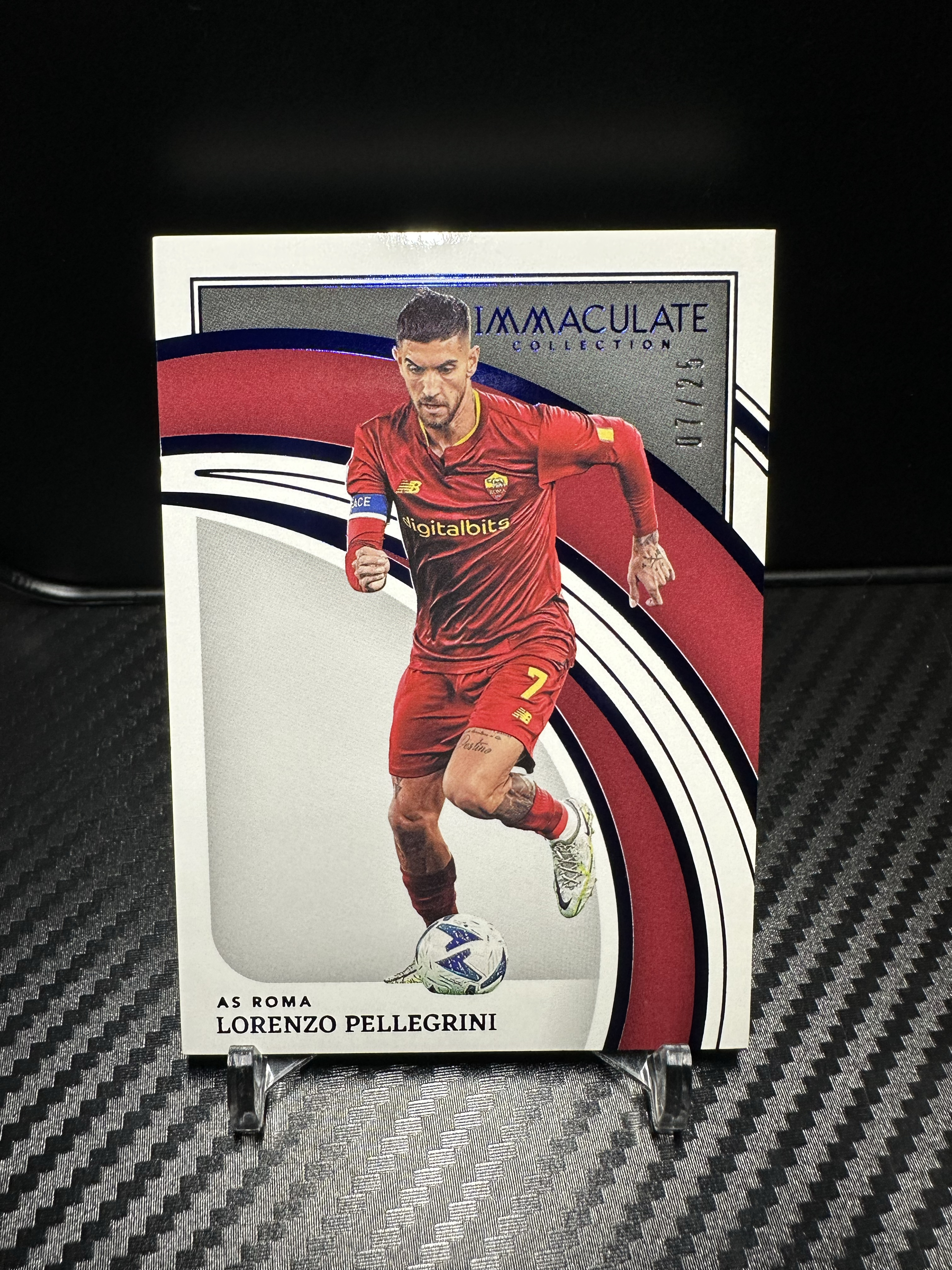 2023 Panini Immaculate Lorenzo Pellegrini 佩莱格里尼07/25编 同背 蓝宝石平行 罗马选图 爱咪咪高端系列卡品如图 意甲 罗马队长 意大利收藏凑套