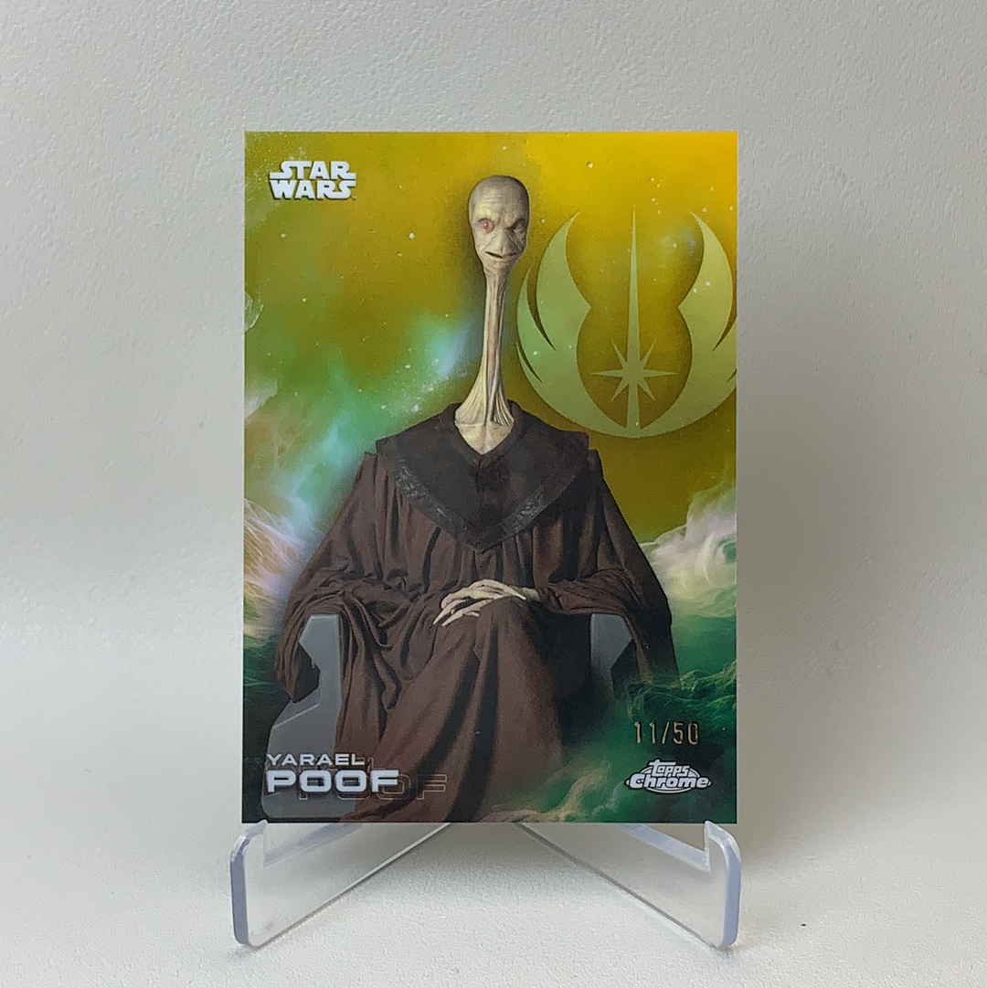 【弈卡代拍】 2025 Topps Star Wars Hobby 星球大战 星战Chrome 特卡 橙折 Yarael Poof 亚雷尔·普夫 11/50编 低编 品相如图 凑套必备 Mito