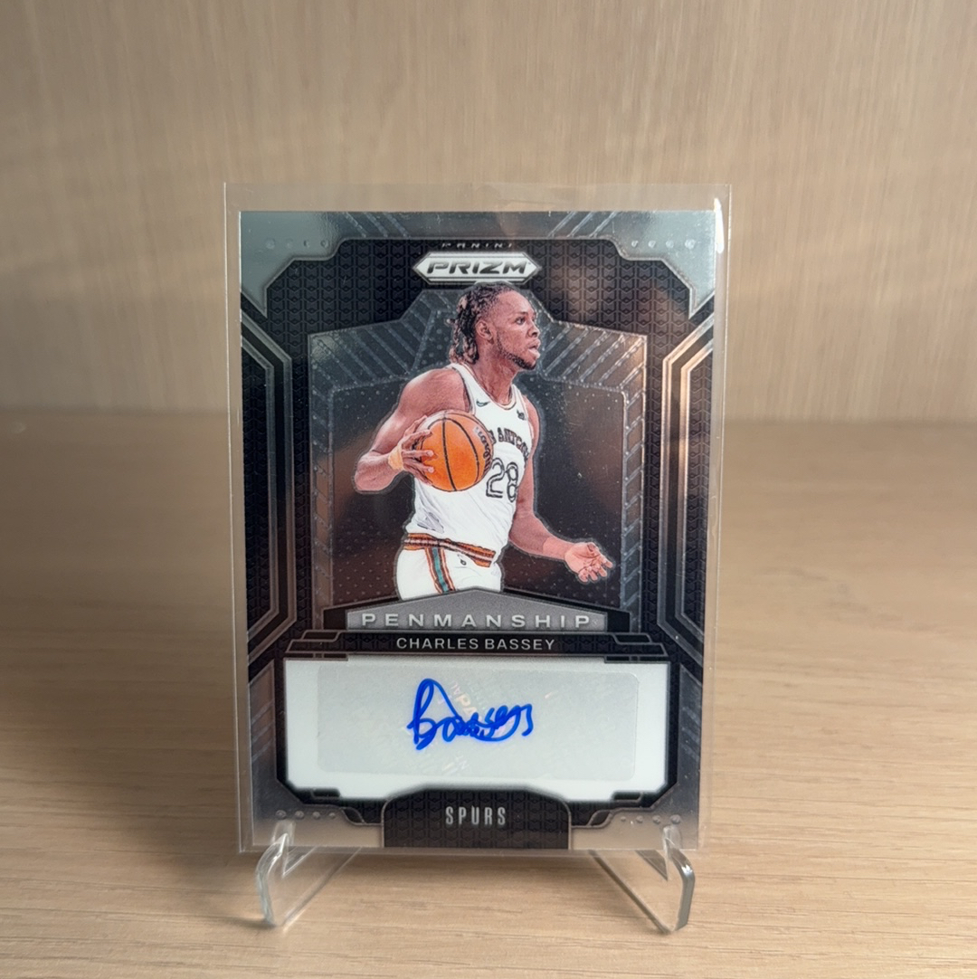 2024-25 Panini Prizm Charles Bassey 【免费代卖】马刺 查尔斯 巴锡 PZ PRIZM 签字 贴签 折射 卡品如图 值得收藏…