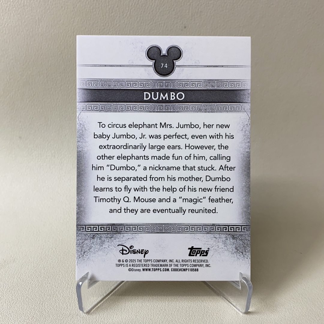 【弈卡代拍】2025 Topps Disney Mint 漫威 Minted盒 迪士尼 大比例 金板 金折 小飞象 Dumbo 12/50编 低编 品相如图 凑套必备 mito