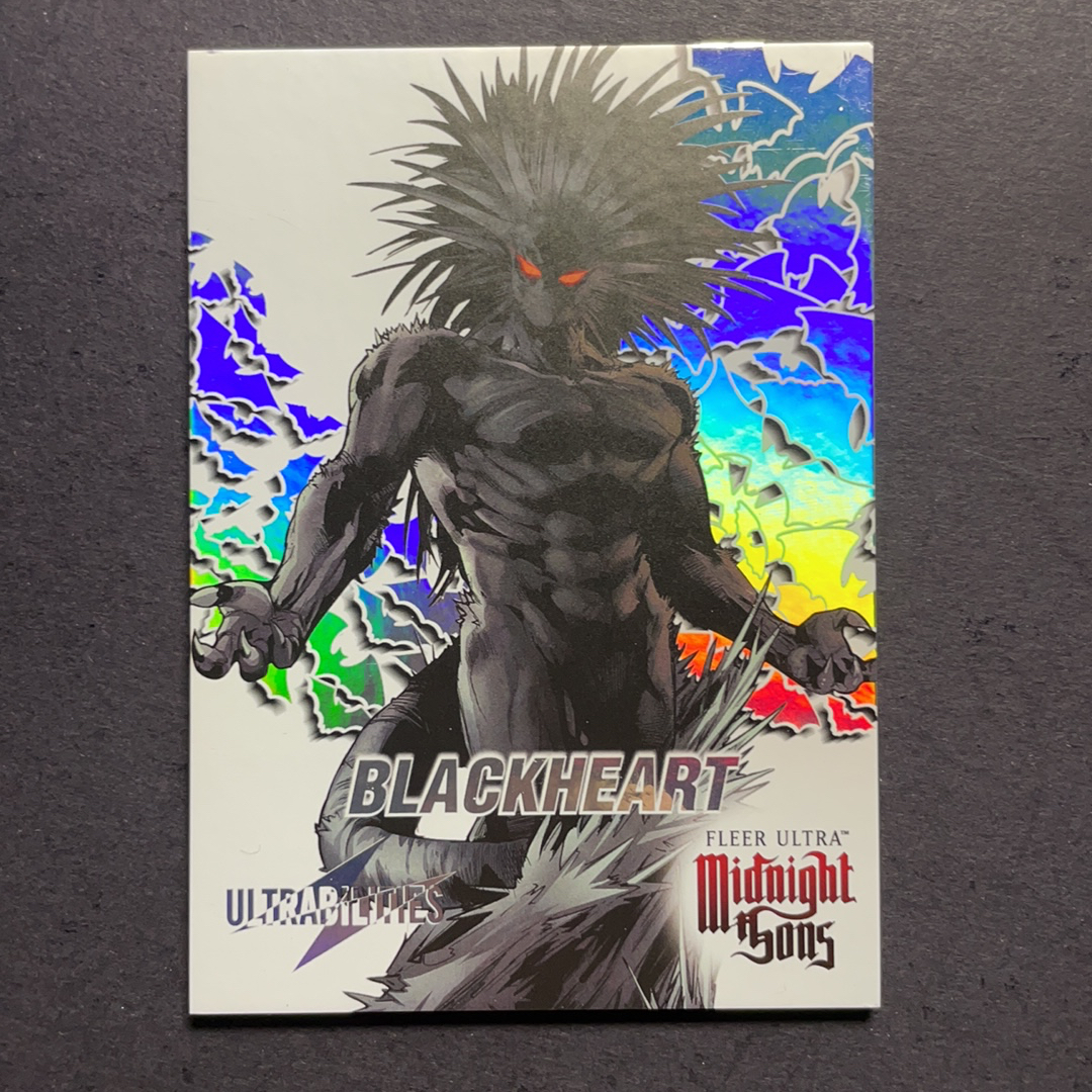 2024 Fleer Marvel (MCU) 午夜之子 黑心魔 比例1:18 UB超能力星星折射特卡 序号4of30 2023 UD漫威漫画Fleer Ultra午夜之子 粉条代拍